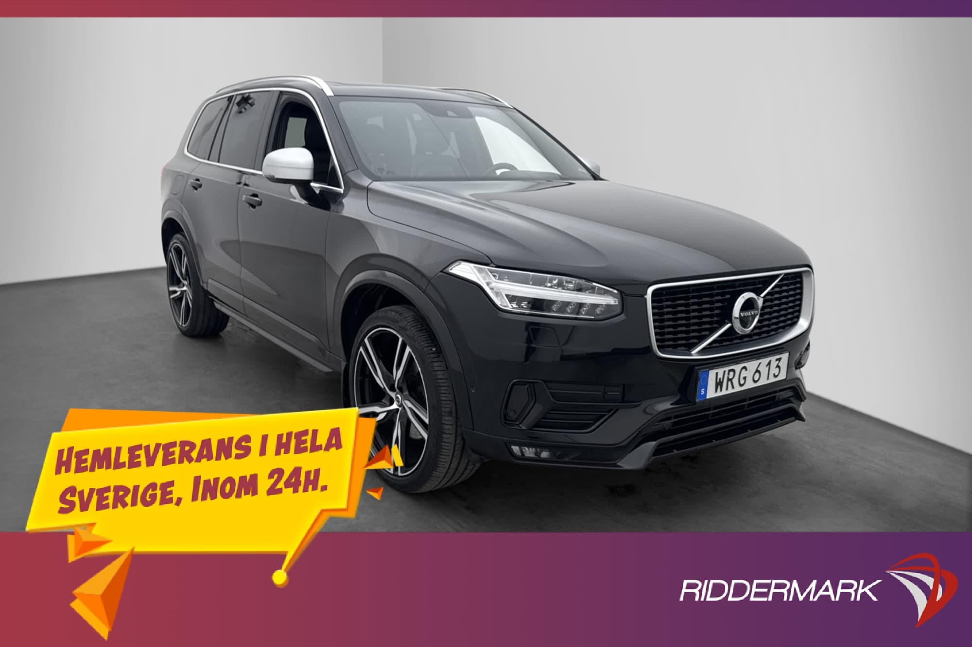 Volvo XC90 D5 R-Design 7-Sits Värmare Pano HuD 360° Drag