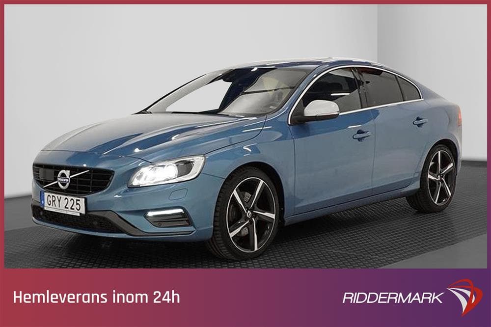 Volvo S60 D4 AWD 190hk R-Design VOC Värmare Taklucka BLIS exteriör