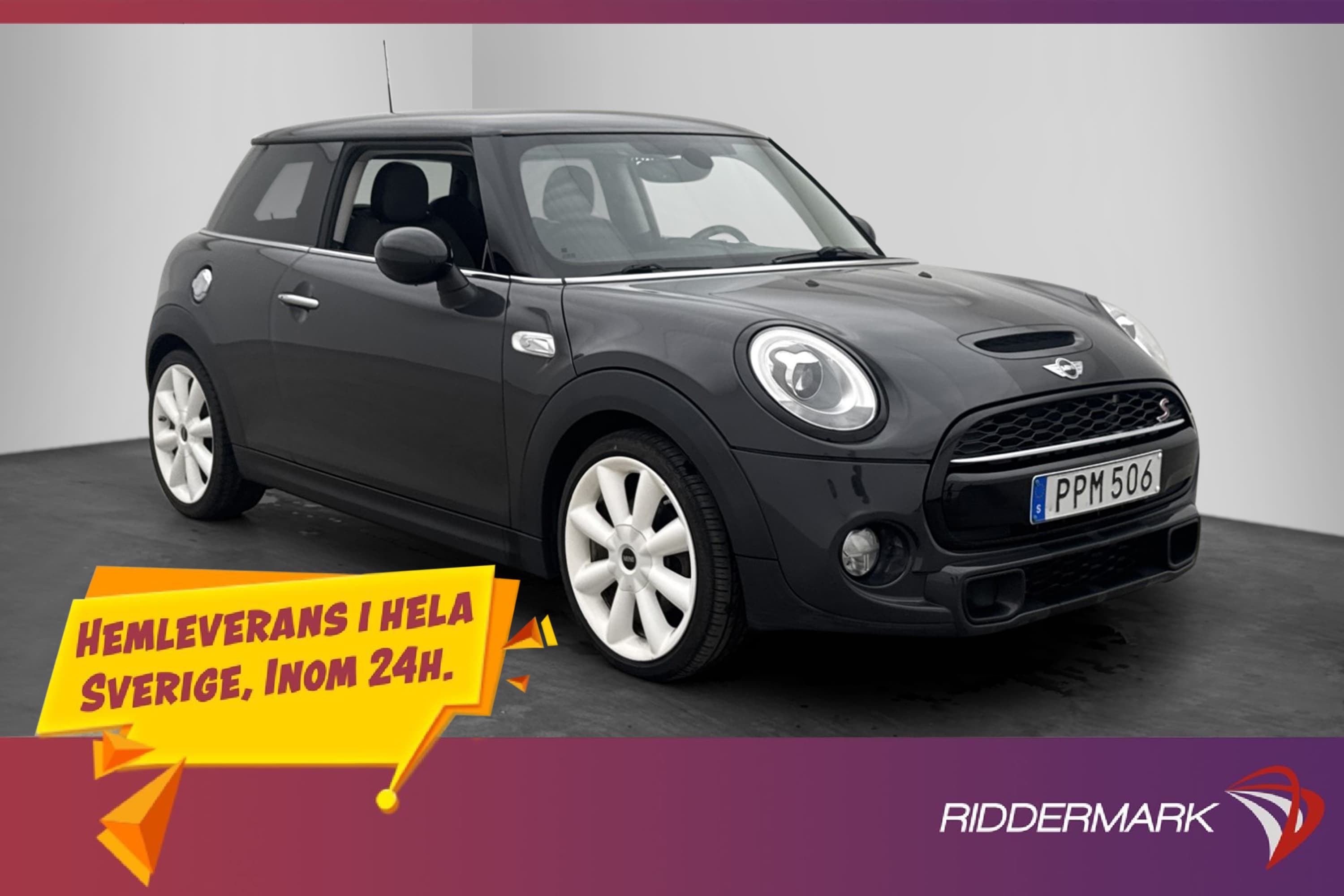 MINI Cooper S 192hk JCW-Ratt P-Sensorer Halvskinn Ambient