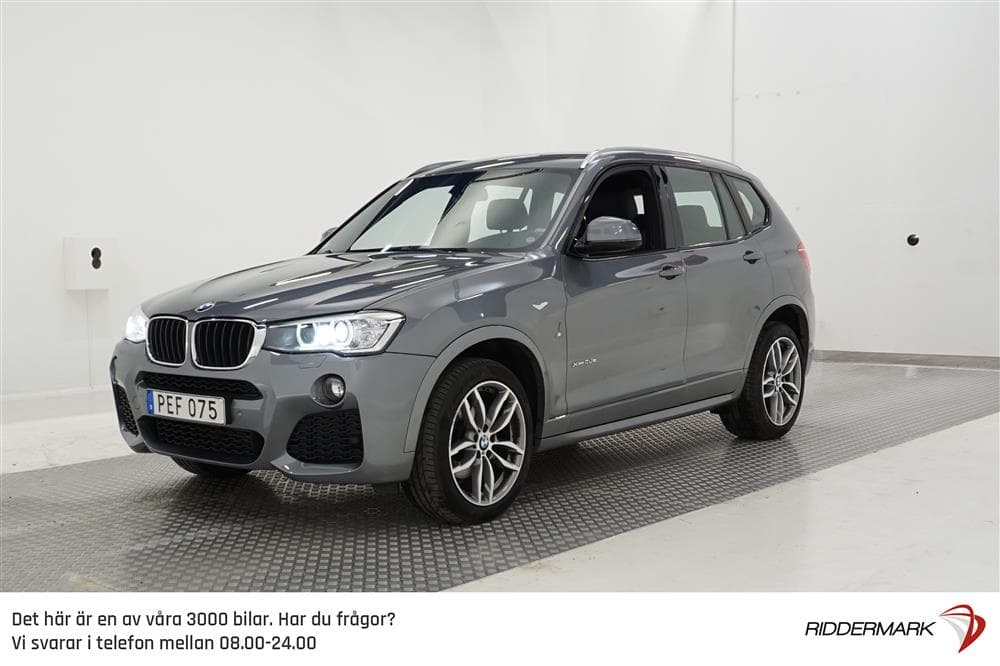 BMW X3 xDrive20d 190hk M-Sport Navi H-Skinn 0,49l/milexteriör