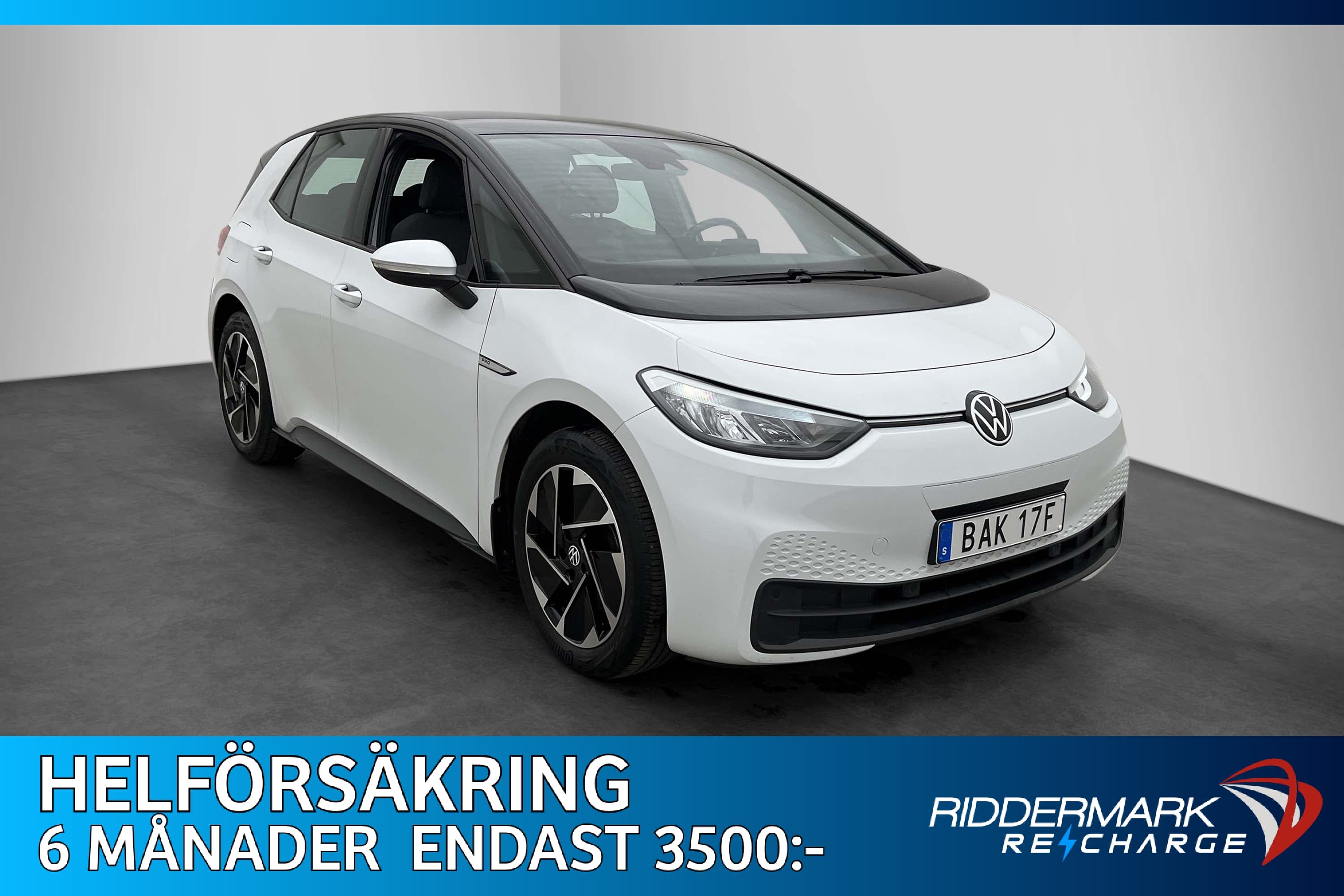 Volkswagen ID.3 Pro Performance 204hk Värm Navi CarPlay MOMS