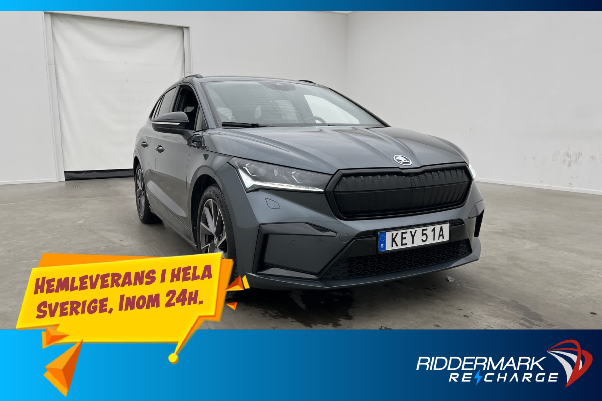 Škoda Enyaq iV 60 180hk Sportline Drag P-värm Carplay Navi