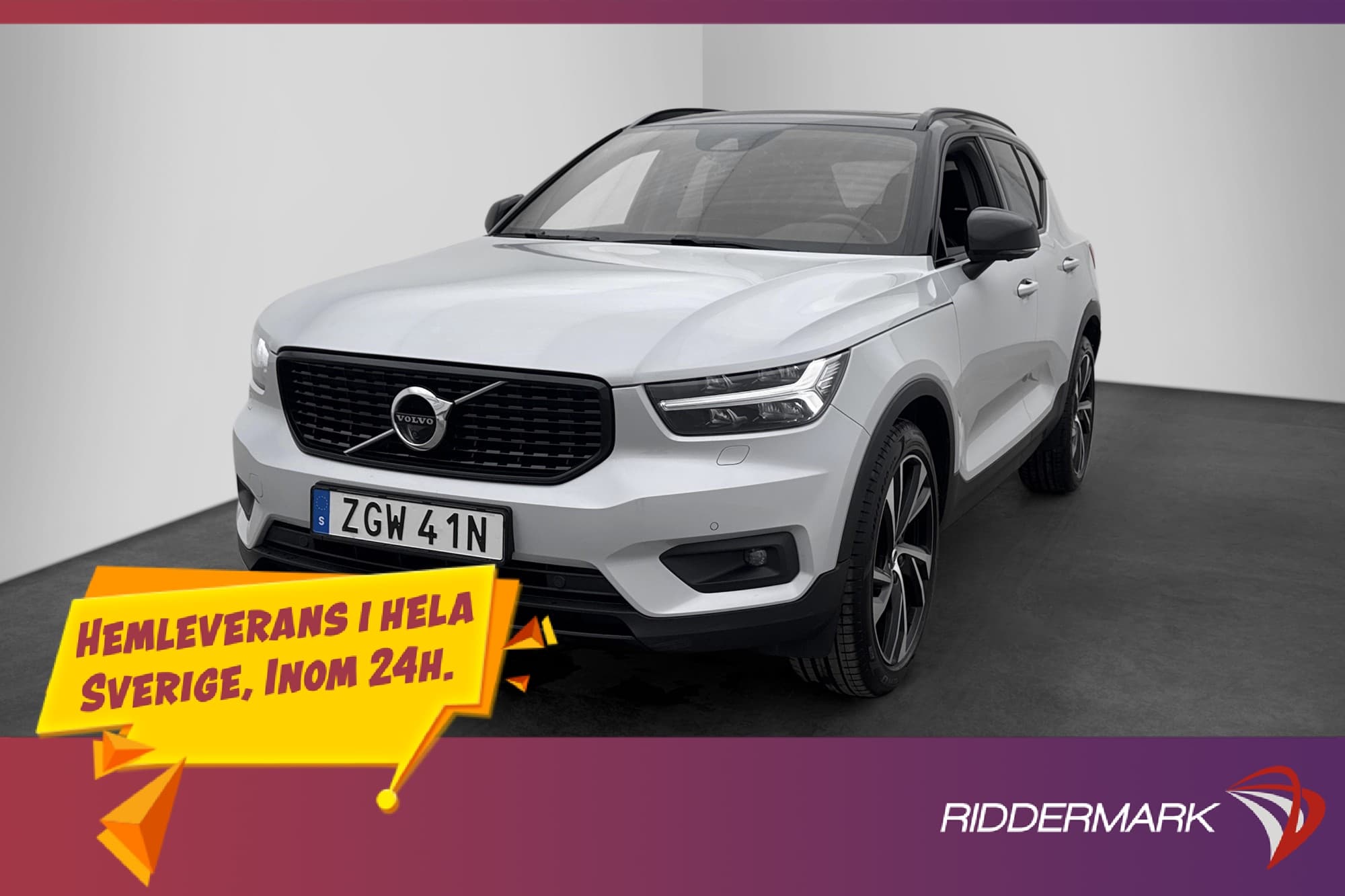 Volvo XC40 B5 AWD R-Design Pano H/K VOC Värmare 360° Navi