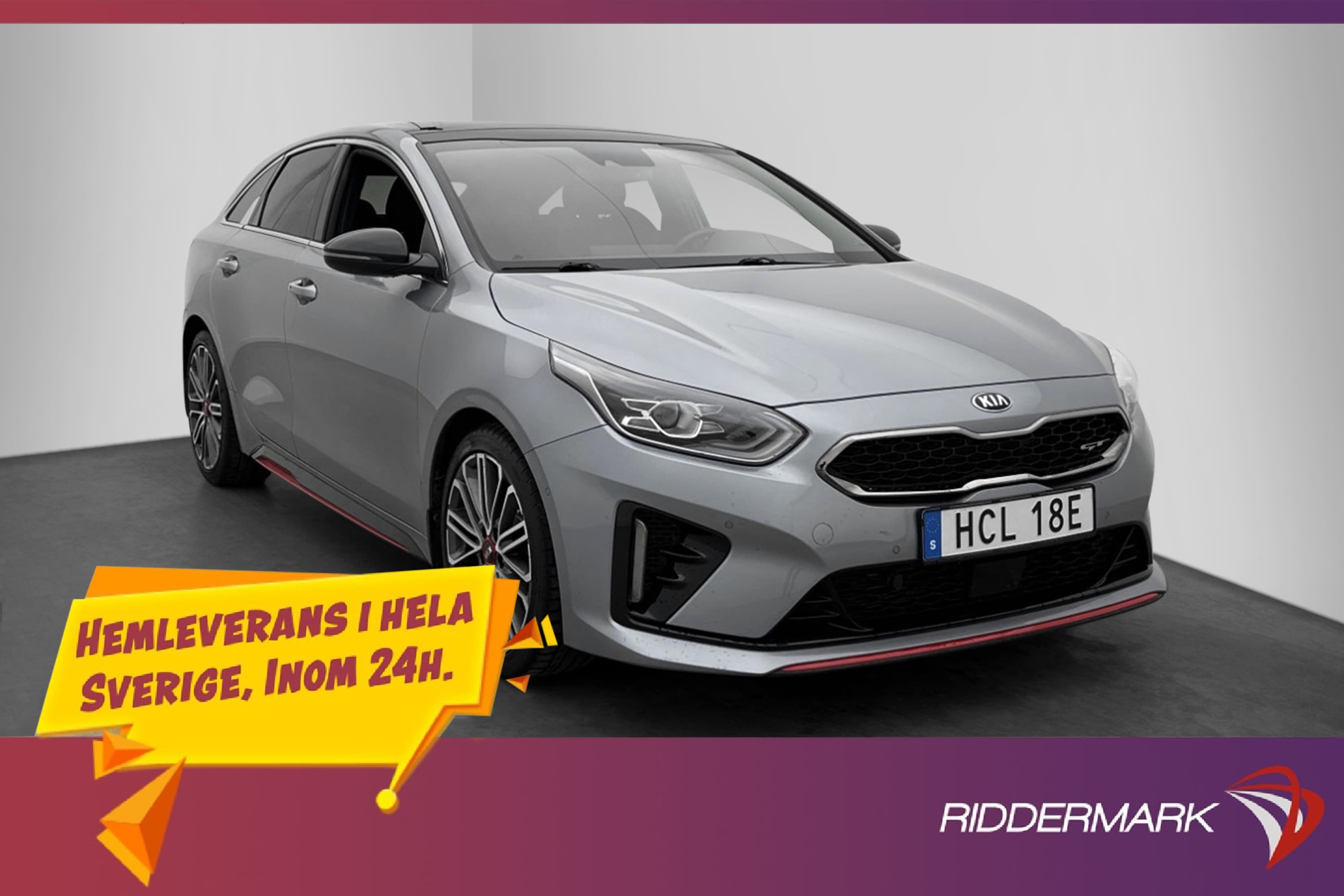 Kia ProCeed GT T-GDI 204hk Pano Kamera CarPlay Rattvärm Moms