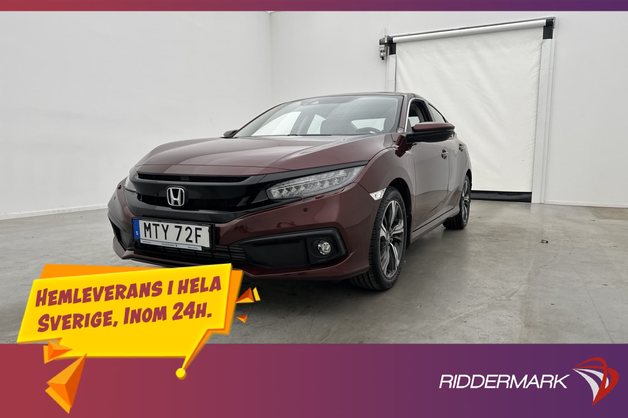 Honda Civic Sedan 182hk Executive Taklucka M&K-Värm Kamera