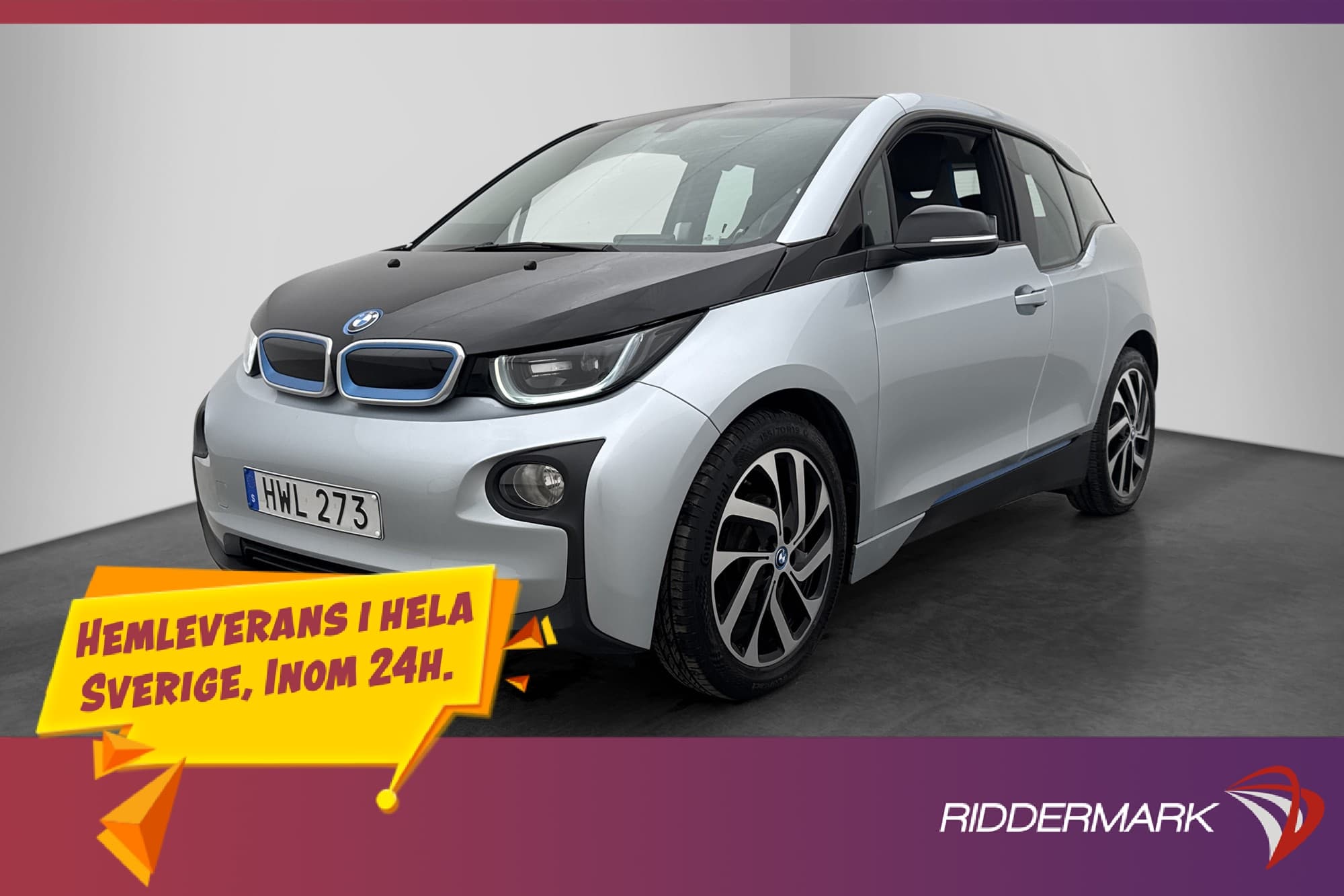 BMW i3 60 Ah REX 170hk Comfort Sensorer Farthållare
