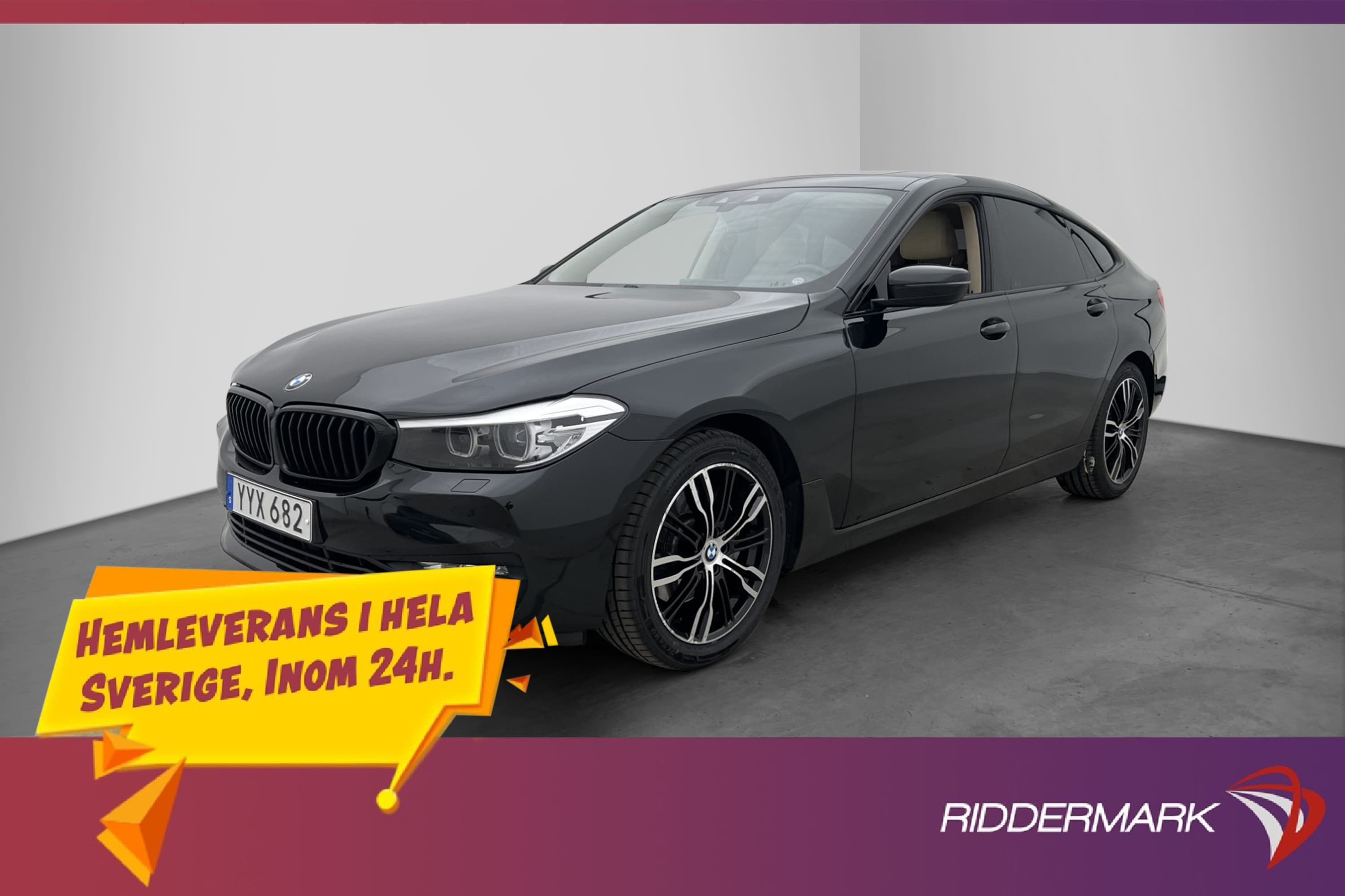 BMW 630i Gran Turismo 258hk Panorama Navi Kamera Helskinn