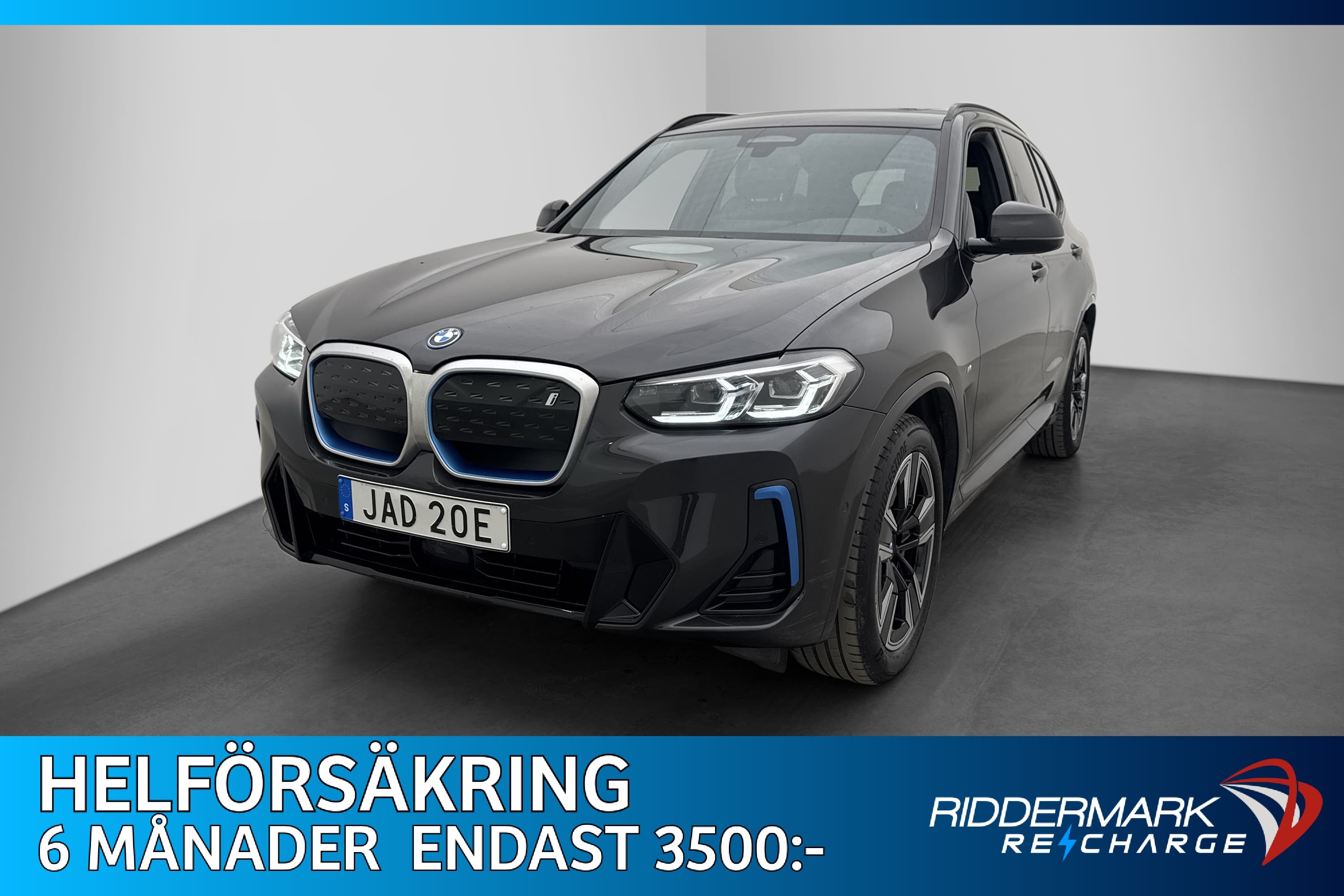 BMW iX3 286hk M Sport Charged Pano Kamera Skinn Drag Moms