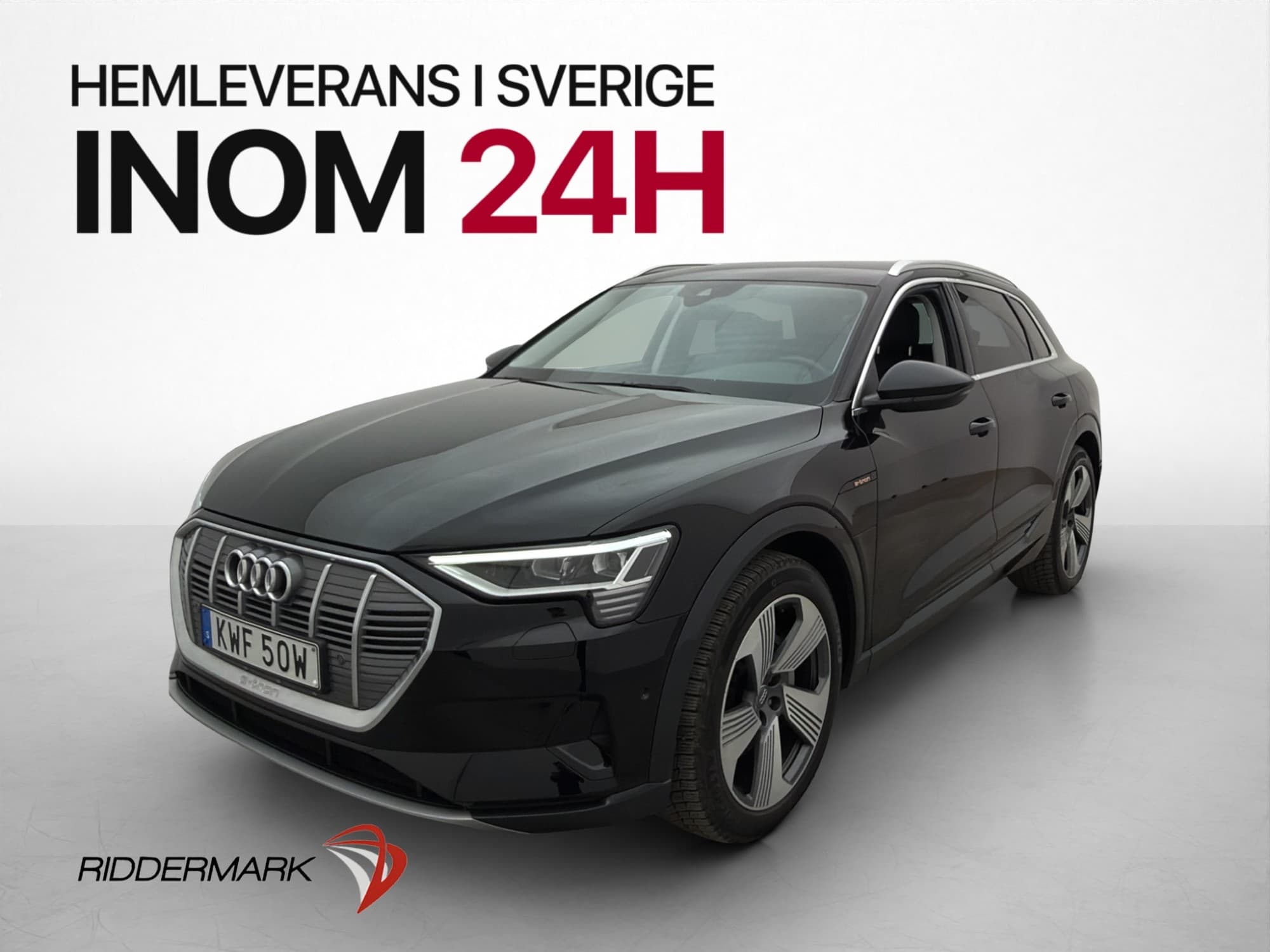 Audi E-tron 55 Q Luftfjädring Kamera Skinn Elstolar MOMS