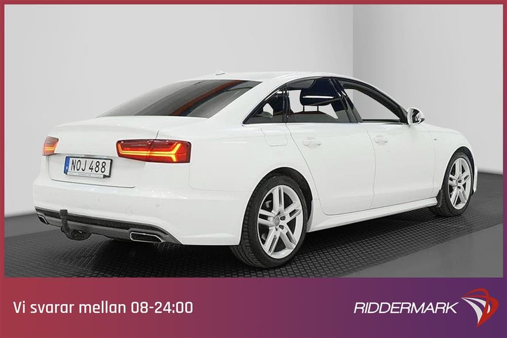 Audi A6 2.0 TDI 190hk Quattro S-Line Värmare Dragkrok Matrixexteriör