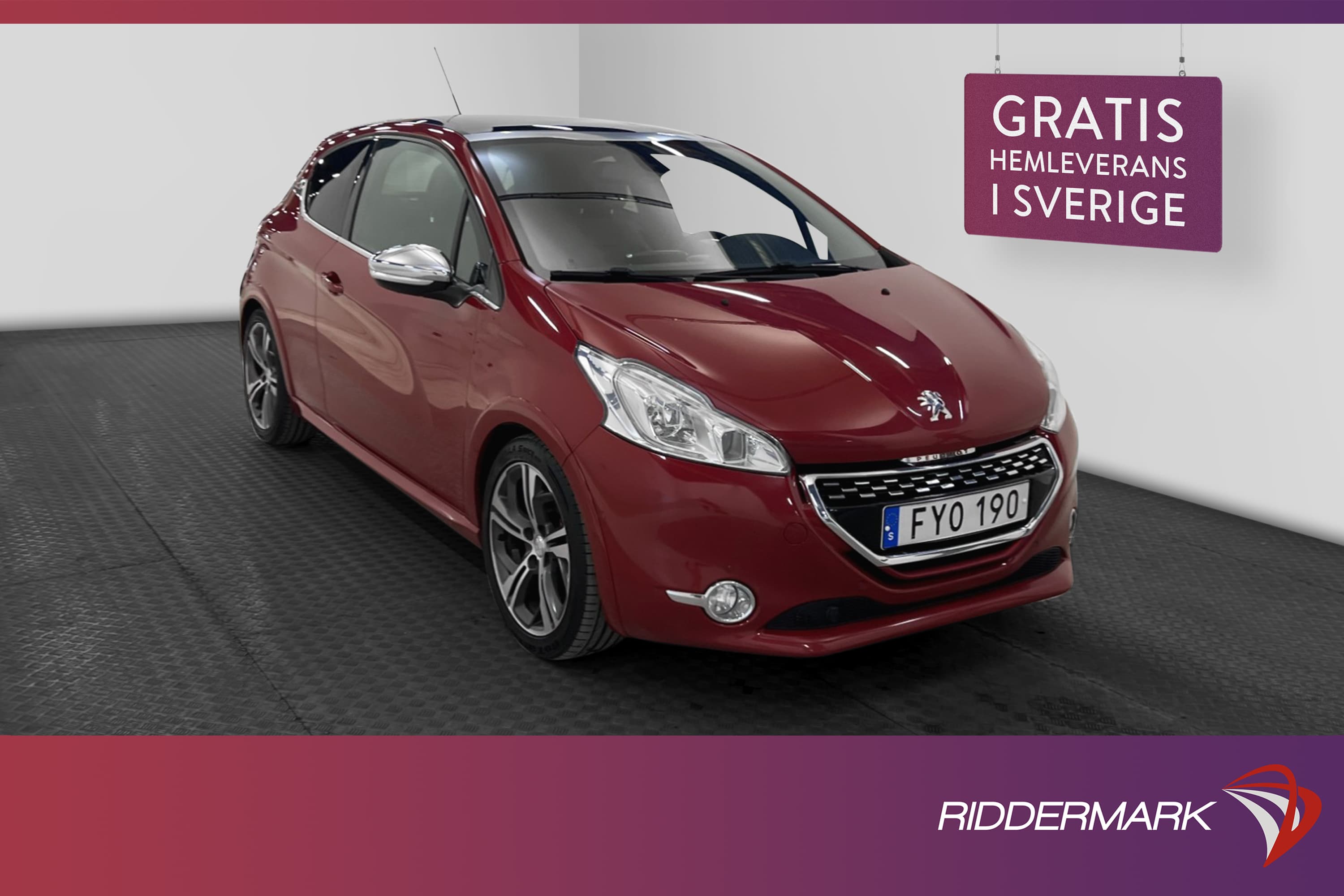 Peugeot 208 GTi 1.6 THP 200hk Pano JBL Värmare Navi Drag