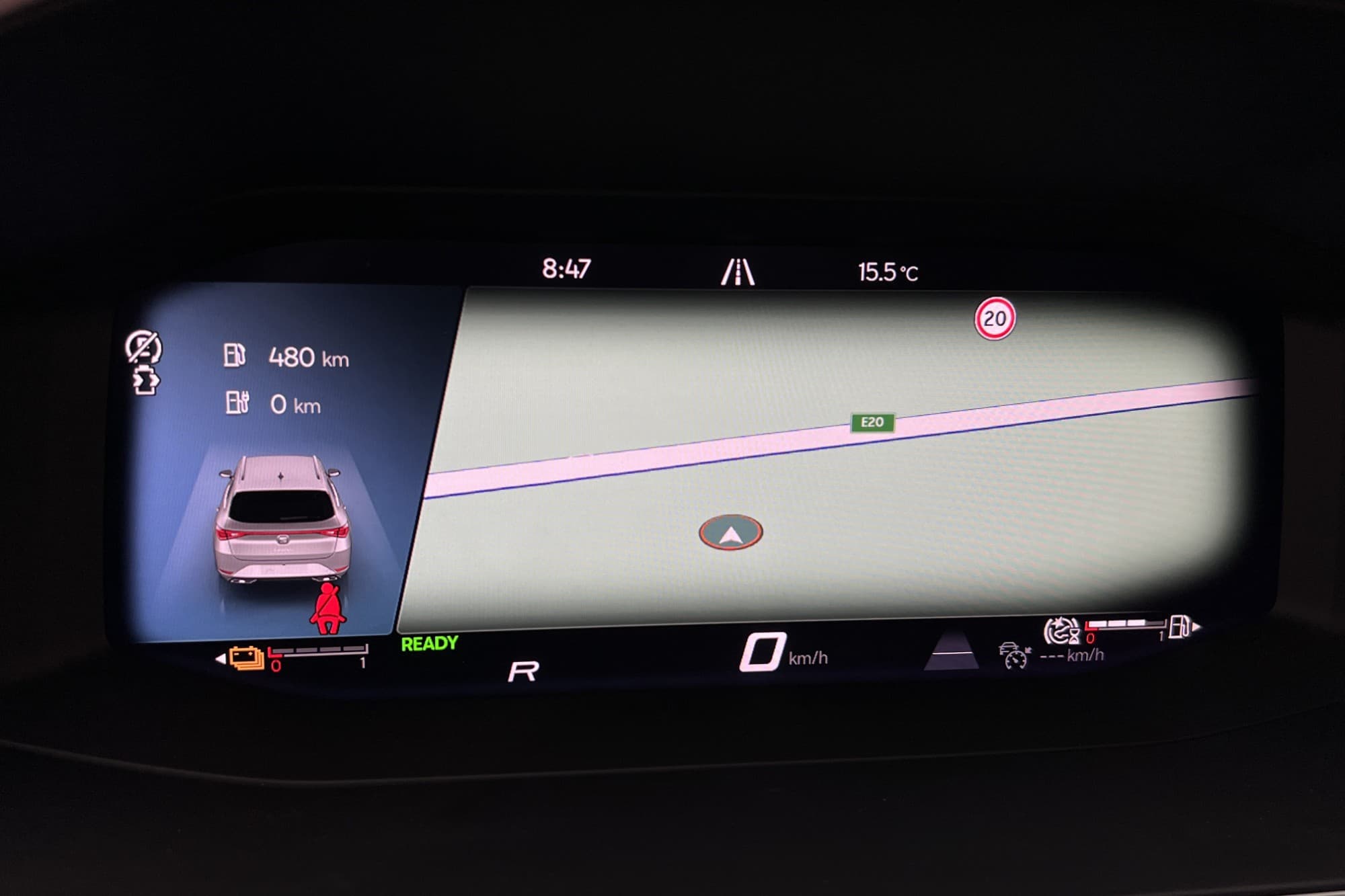 SEAT Leon ST e-Hybrid 204hk FR Cockpit Kamera Rattvärme Drag