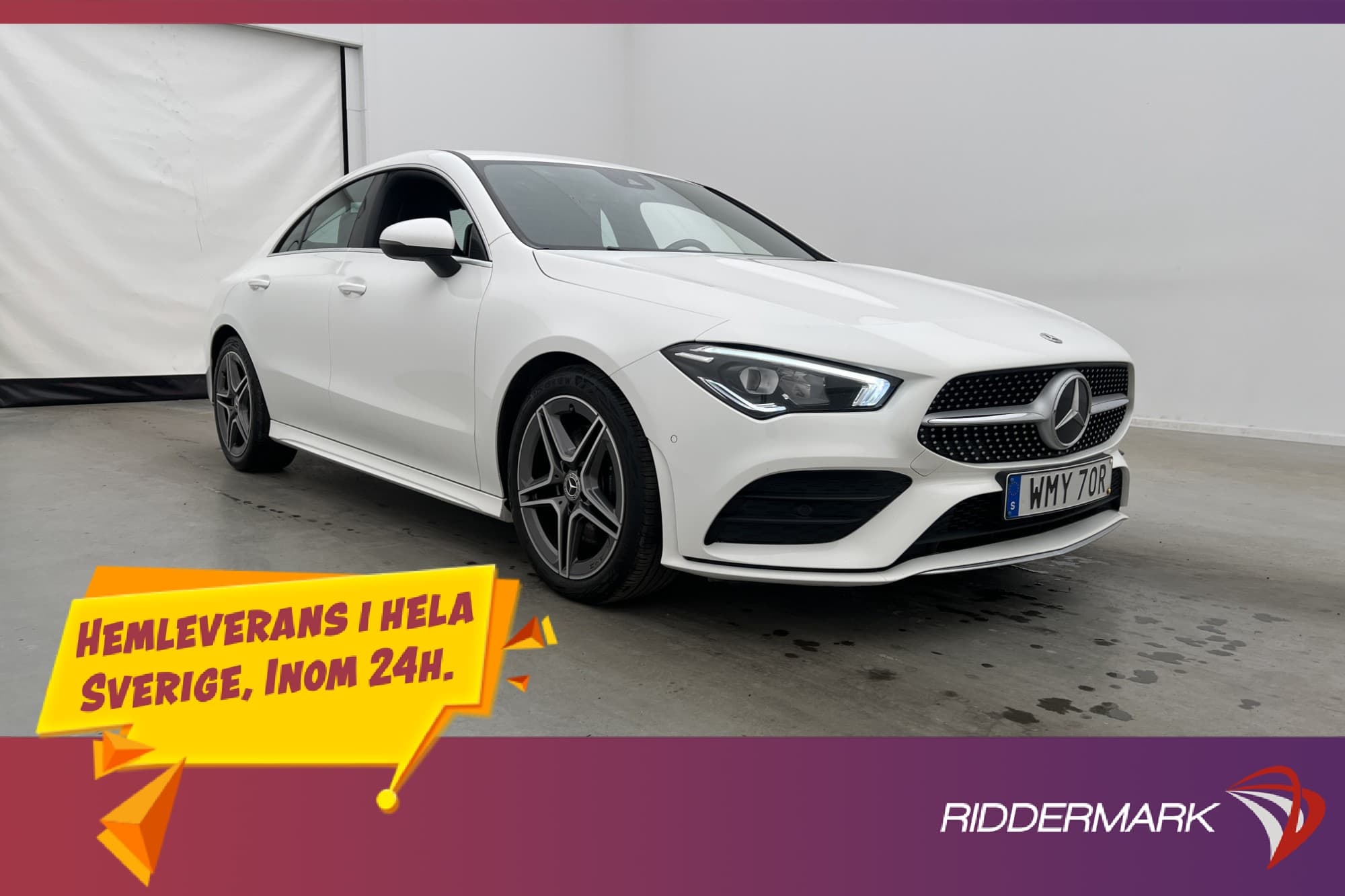 Mercedes-Benz CLA Coupé 200 163hk AMG Line Kamera Navi