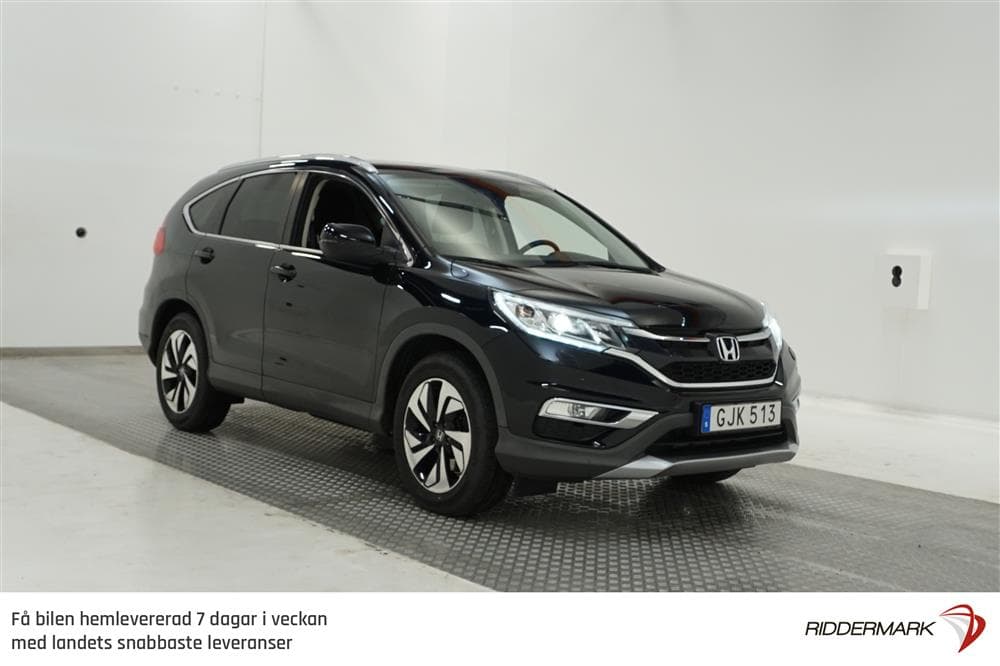 Honda CR-V 1.6 i-DTEC 4WD 160hk Skinn/Alcantara B-Kam Dragexteriör