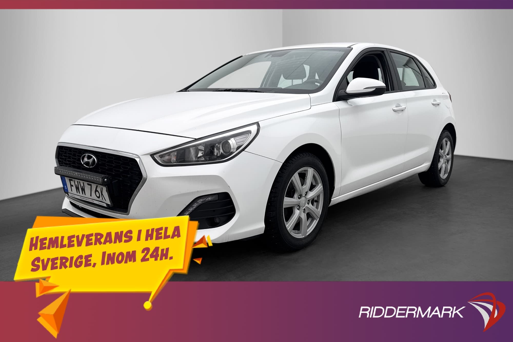 Hyundai i30 140hk Trend M-Värmare Kamera Rattvärme CarPlay