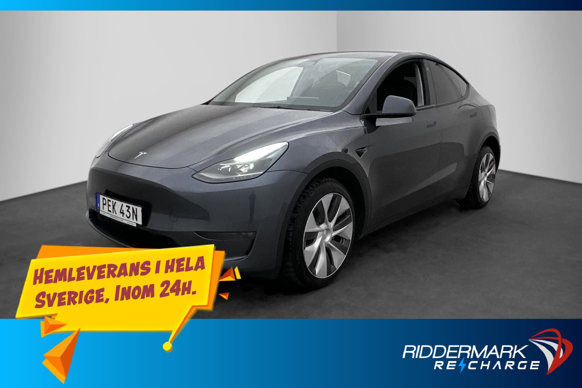 Tesla Model Y Long Range AWD Autopilot Svensksåld En-Brukare