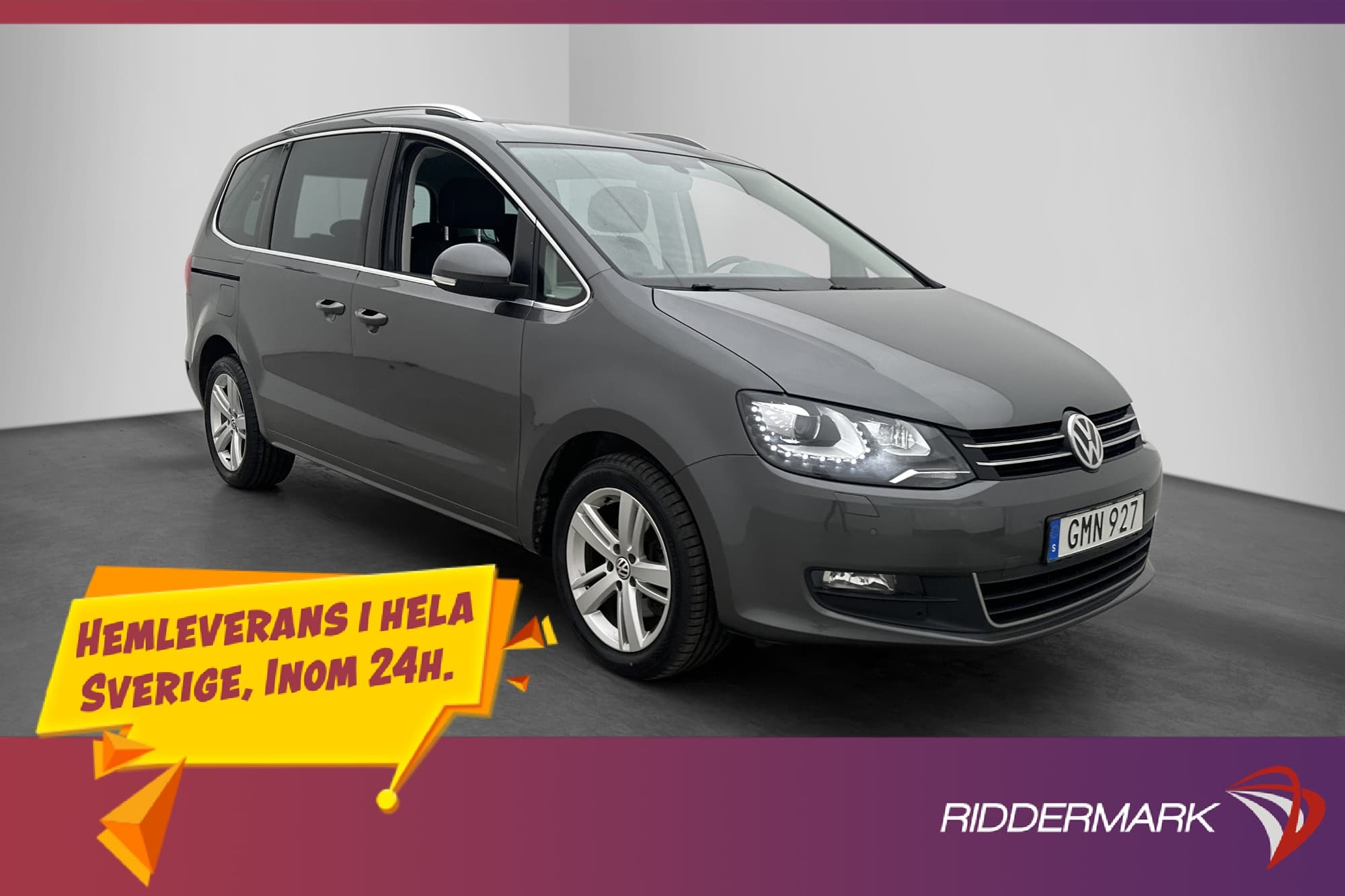 Volkswagen Sharan TDI 7-Sits Pano Kamera Värmare Adapt-fart