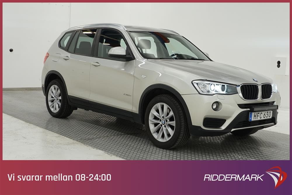BMW X3 xDrive20d 190hk Drag Sportstolar Halvskinnexteriör
