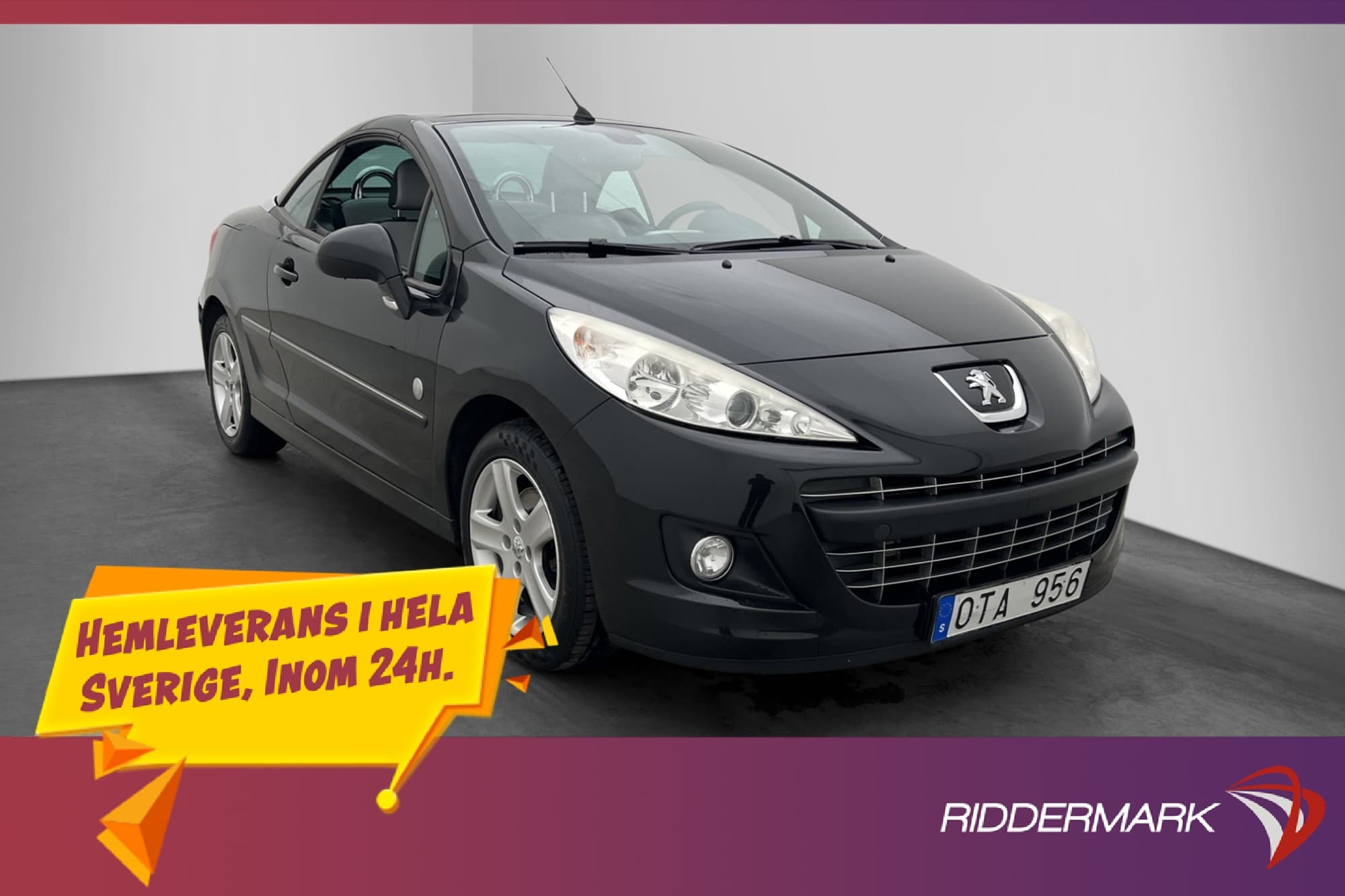 Peugeot 207 CC 1.6 VTI 120hk Farthållare Skinn