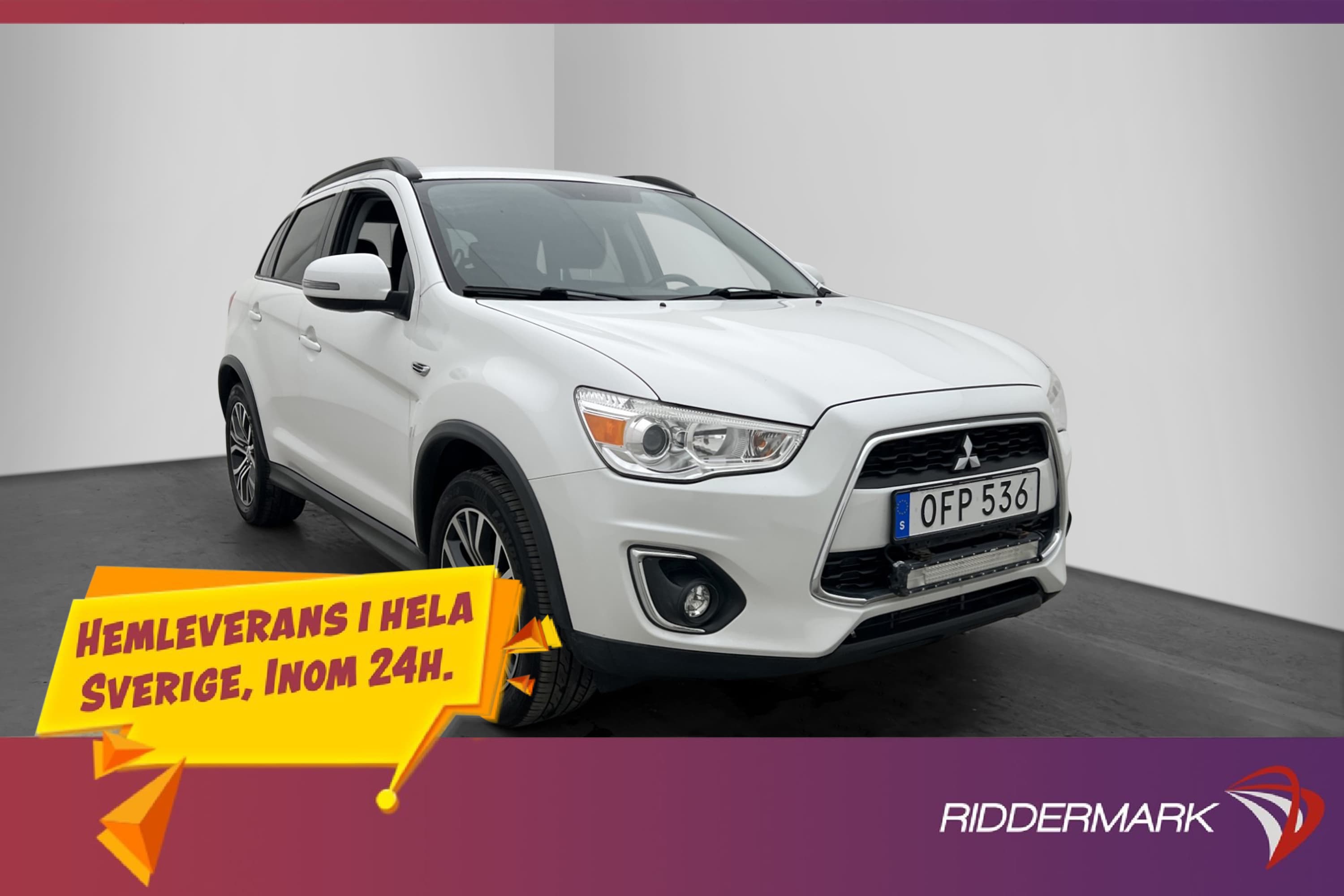 Mitsubishi ASX 2.2 Di-D 4WD 150hk Plus B-Kamera Drag 1-Ägare