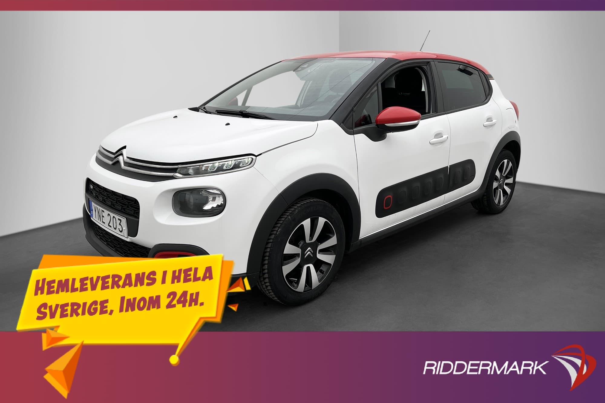 Citroën C3 1.2 82hk Feel P-Sensorer Farthållare CarPlay