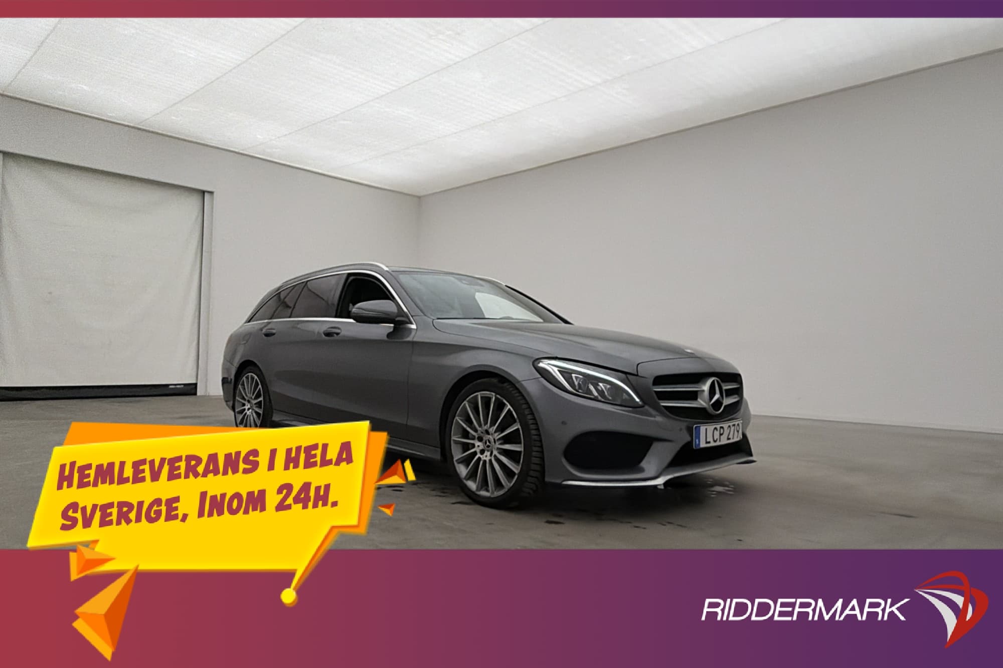 Mercedes-Benz C220 T d AMG Panorama Burmester Dragkrok