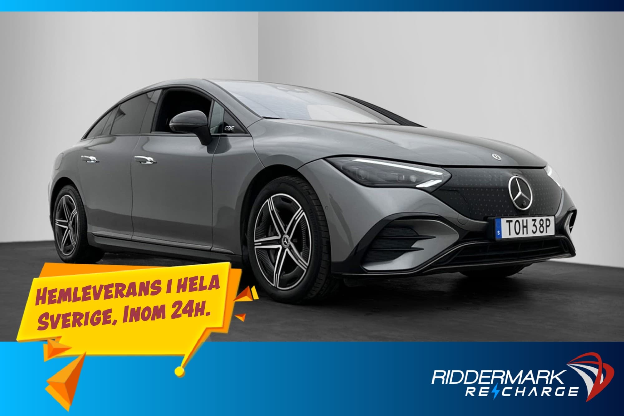 Mercedes-Benz EQE 350+ 90.6 kWh AMG Night Dragkrok Burm 360°