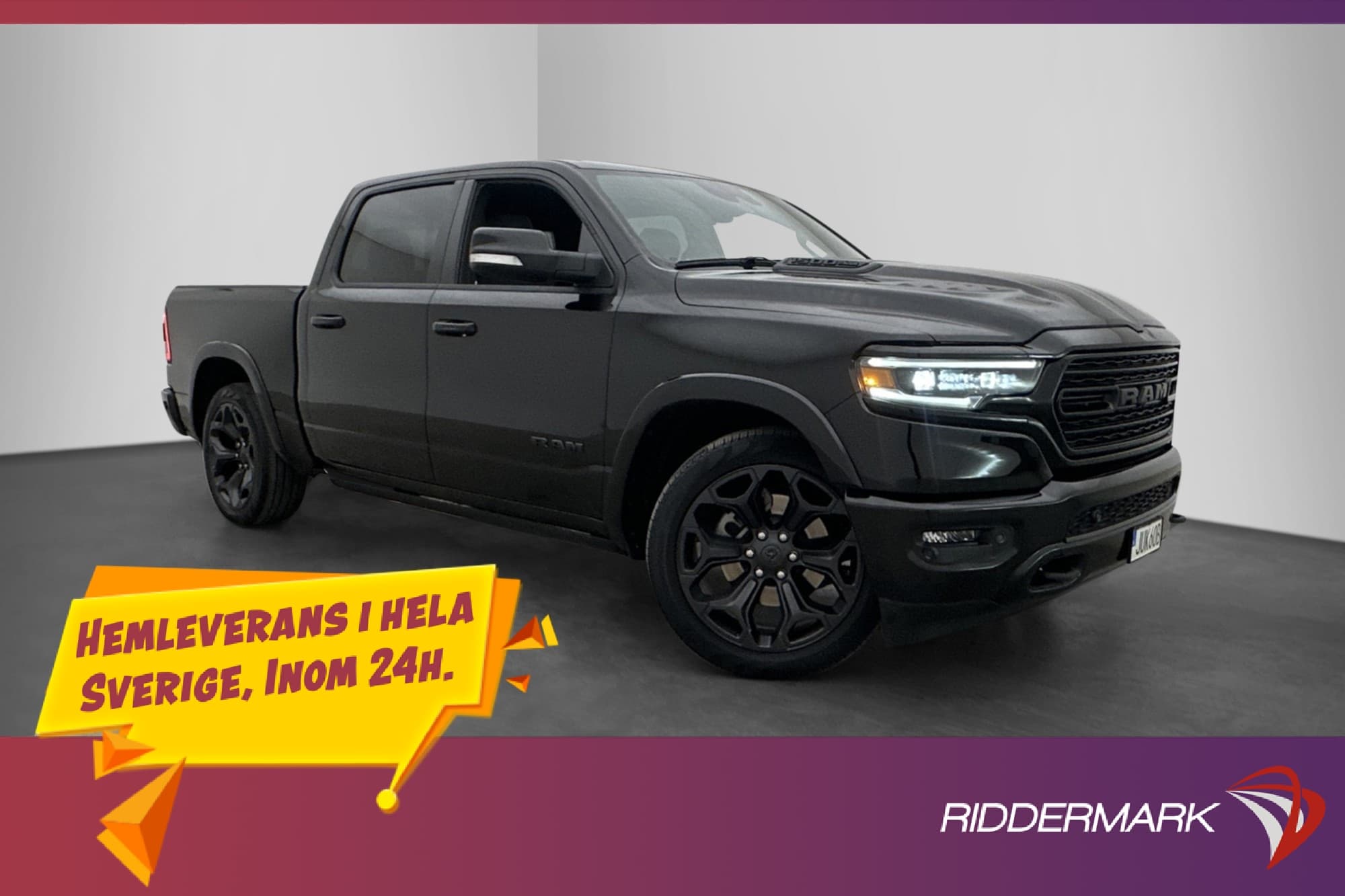 Dodge RAM Limited Night 5.7 Luft Pano Drag H/K 360° Moms