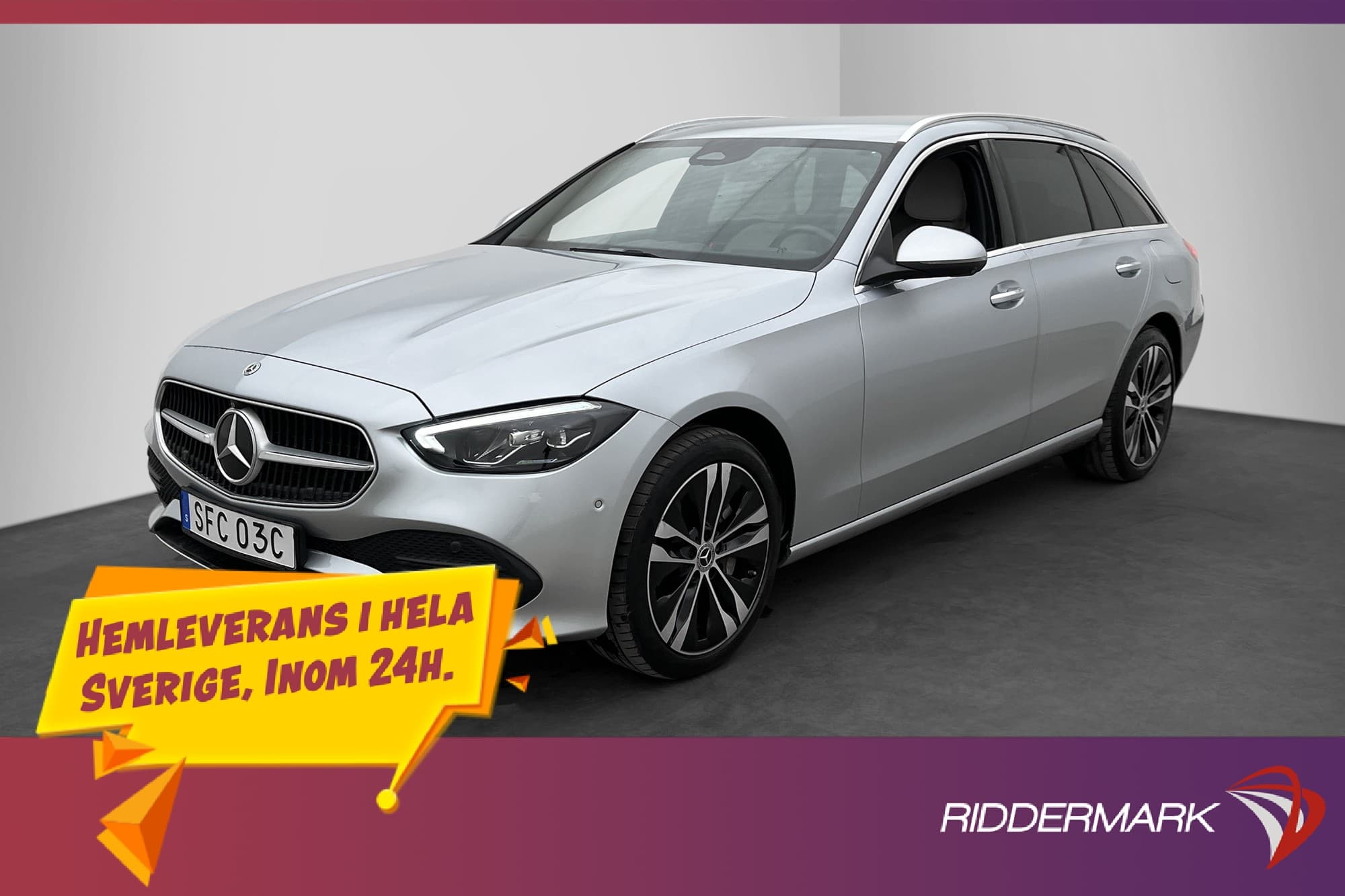 Mercedes-Benz C 300 T e 313hk Värmare Dragkrok 360° Skinn