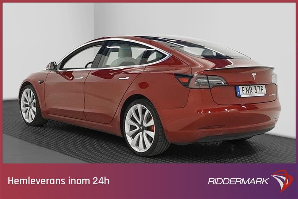 Tesla Model 3 Performance AWD 510hk Svensksåldexteriör