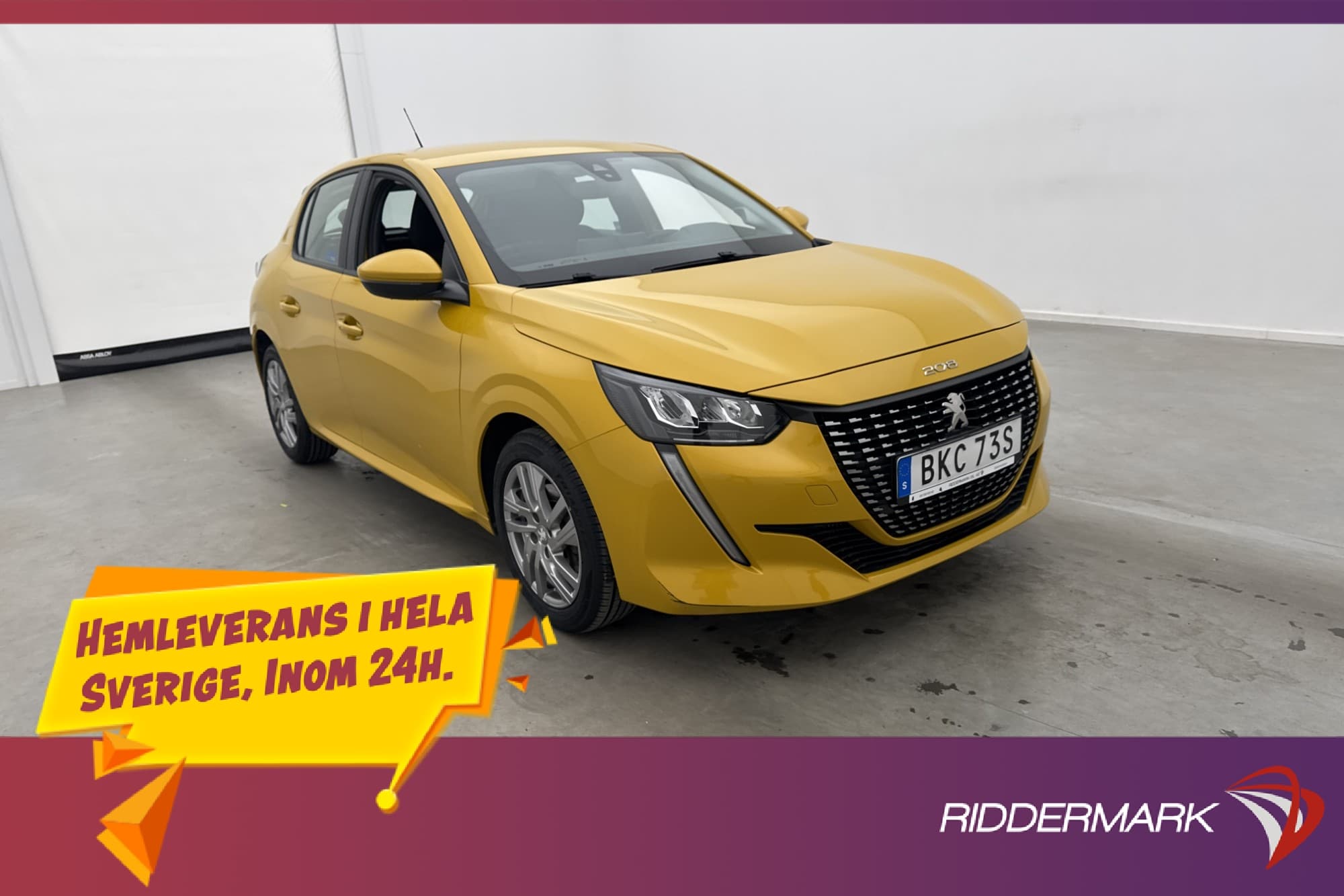 Peugeot 208 1.2 PureTech 100hk CarPlay Sensorer Farthållare