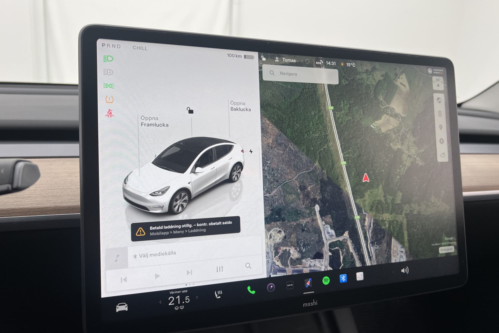Tesla Model Y Long Range AWD Svensksåld Dragkrok Autopilot
