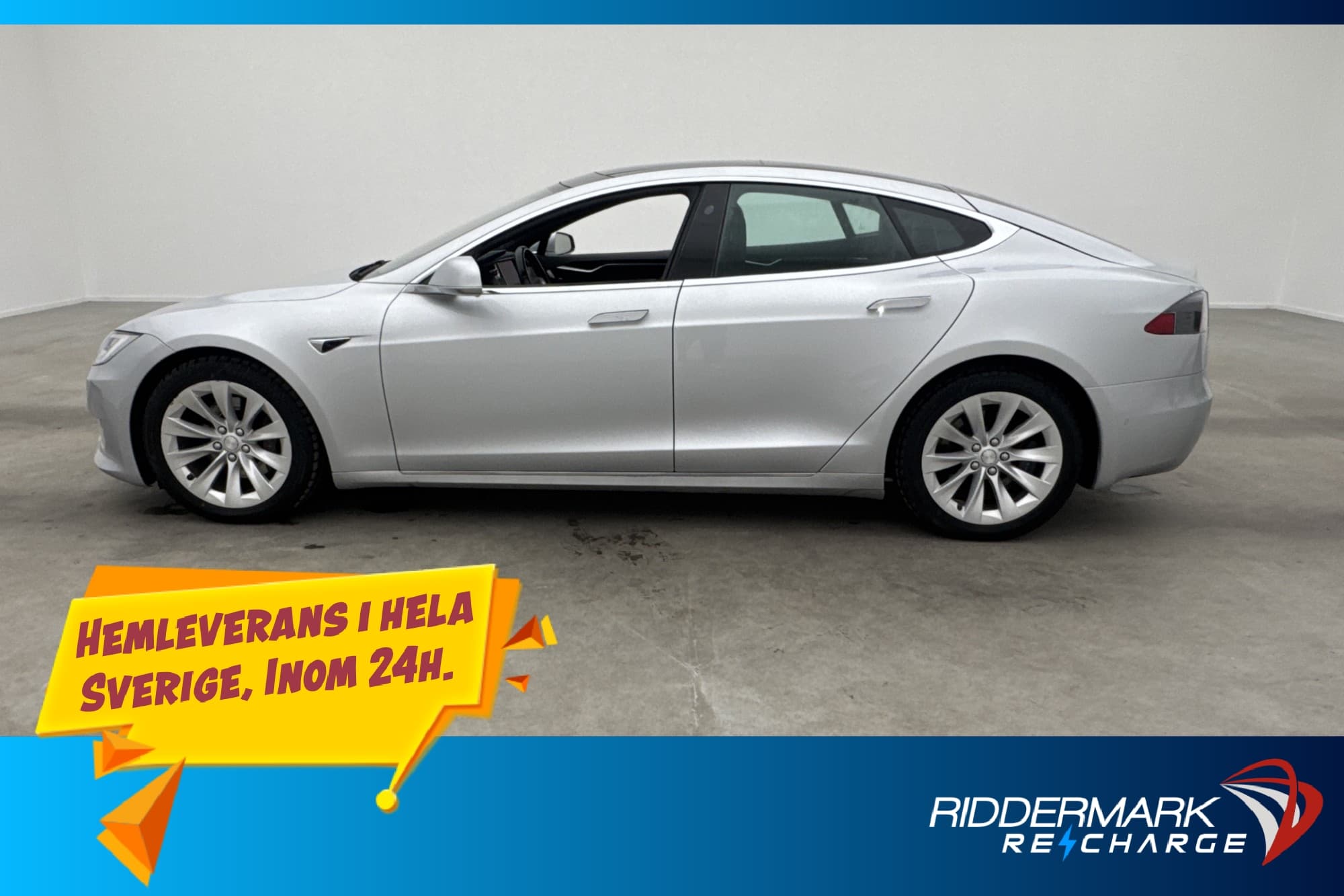 Tesla Model S 75D AWD Panorama Skinn Kamera Sv.Såld