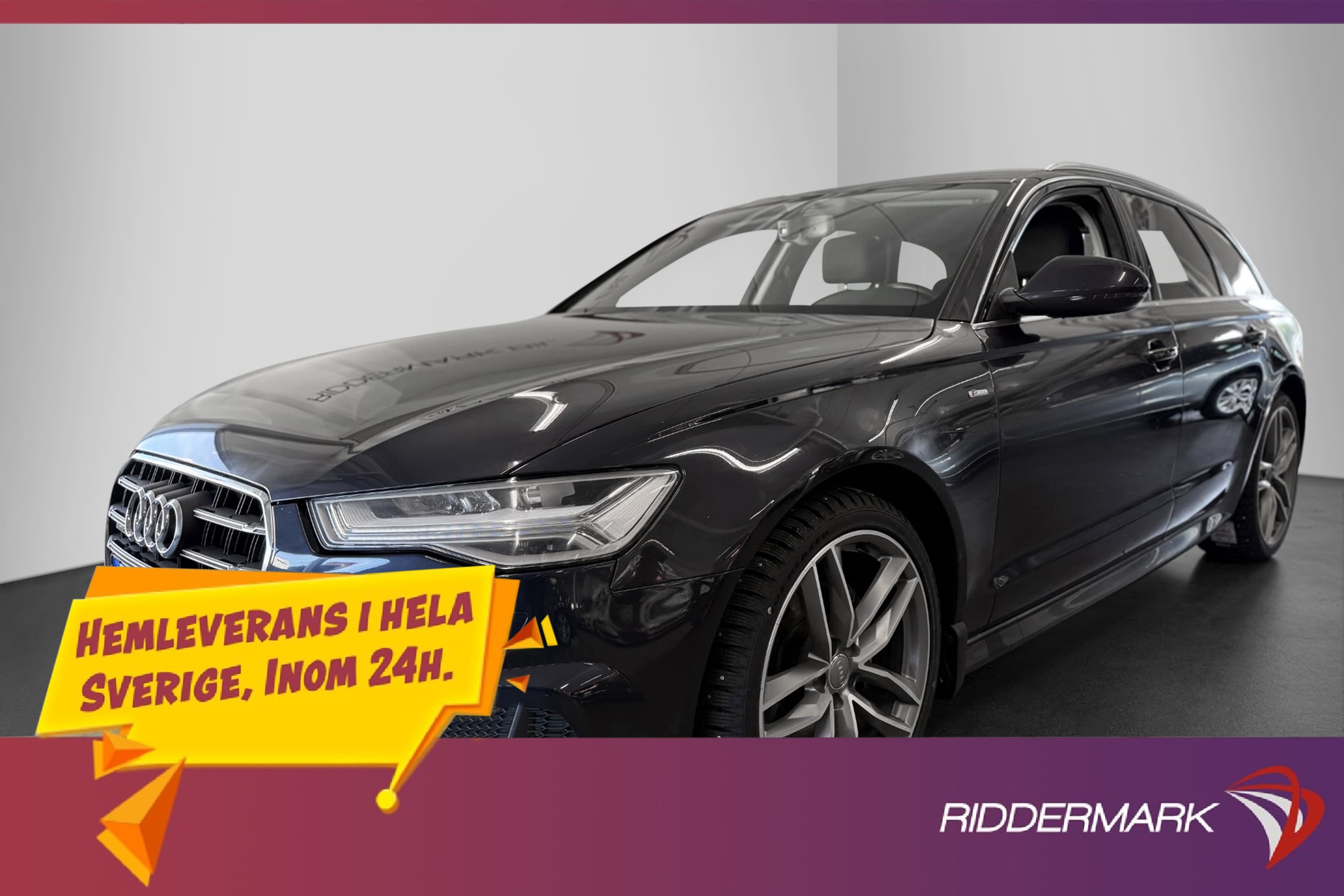 Audi A6 TDI Quattro 190hk S Line Värmare Dragkrok Sensorer