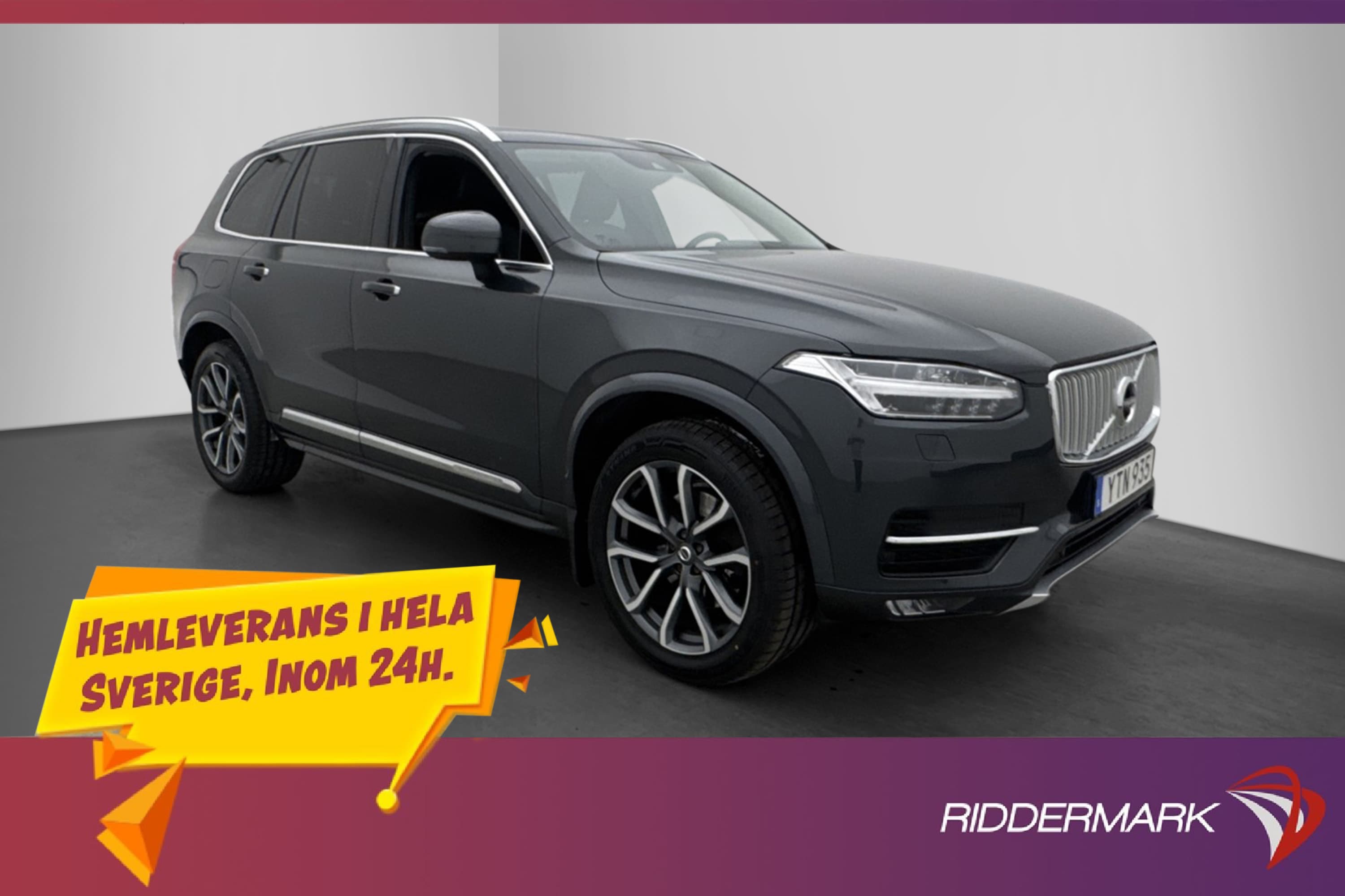 Volvo XC90 D5 AWD Inscription 7Sits B&W Skinn 360° HuD 4-Zon
