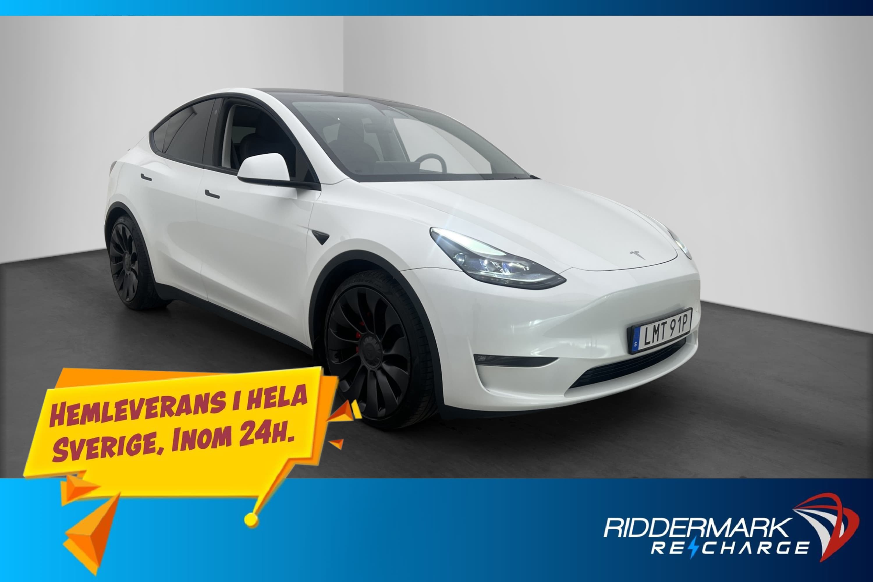 Tesla Model Y Performance AWD Autopilot Dragkrok Svensksåld