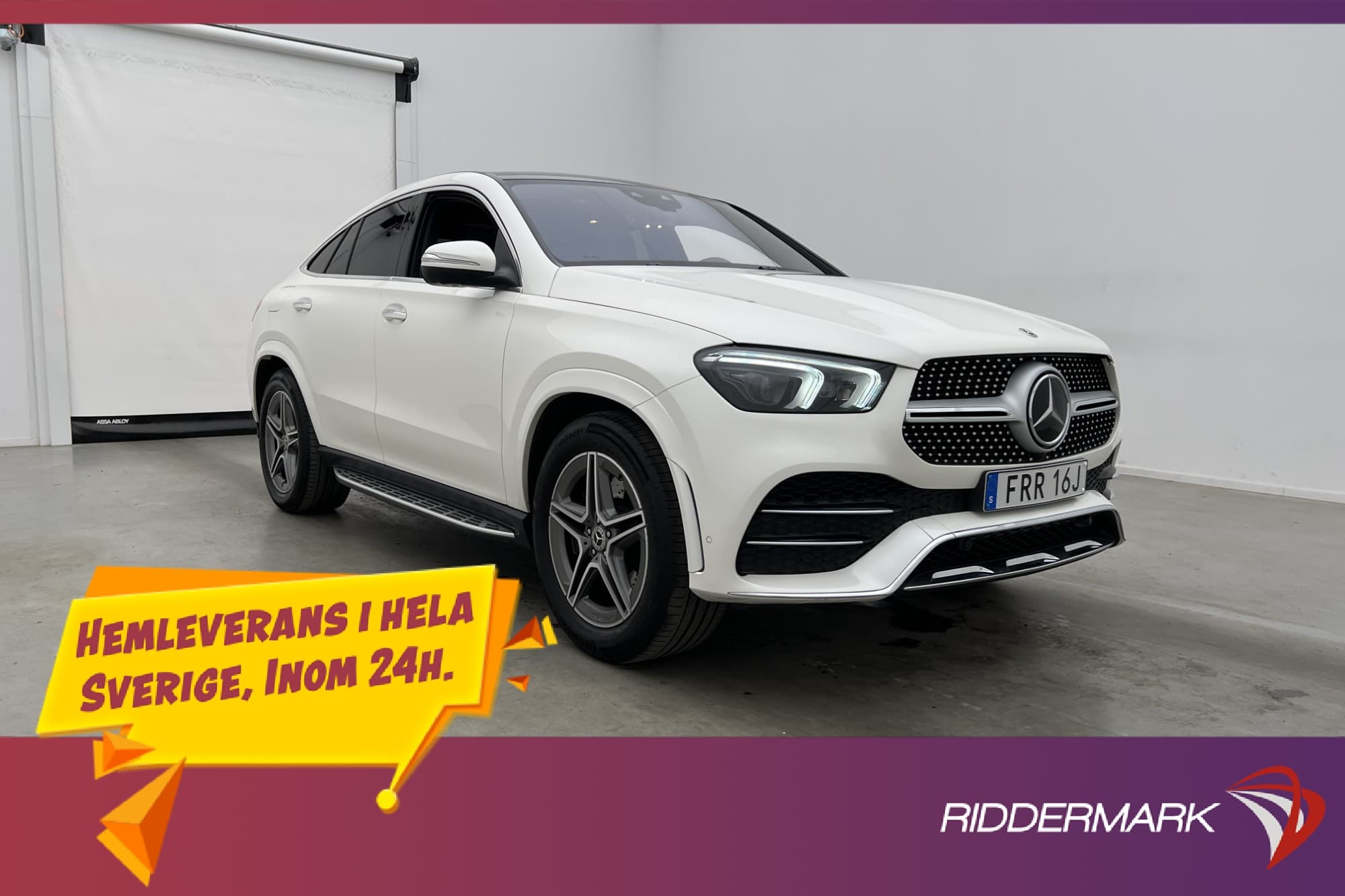 Mercedes-Benz GLE 350 de 4M Coupé AMG Värm Pano Luftfjäd HUD