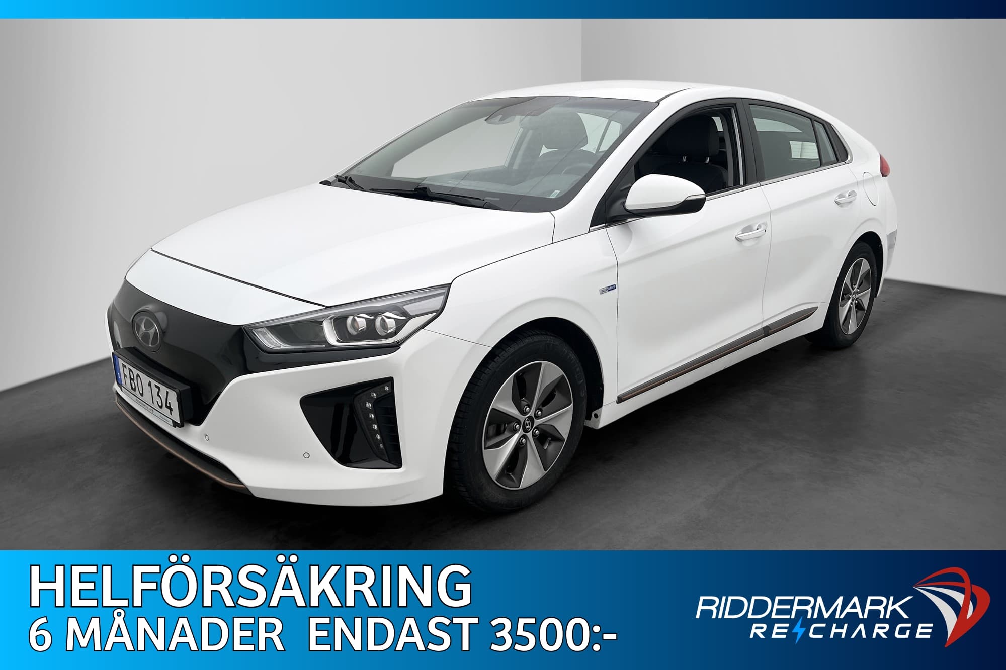 Hyundai Ioniq 28 kWh Premium Plus Kamera Navi Skinn Elstol