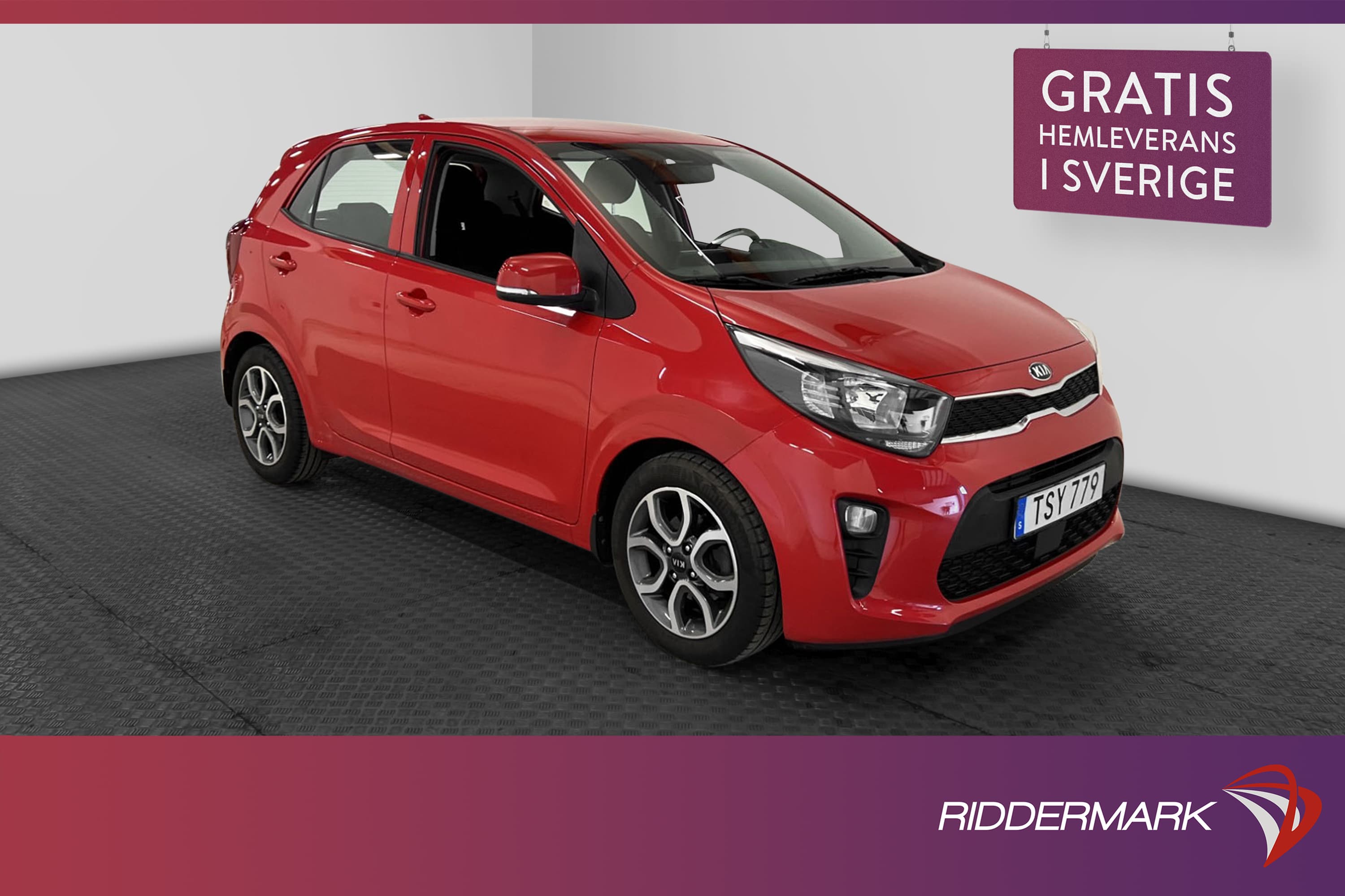Kia Picanto 1.25 MPI 84hk Kamera Rattvärme CarPlay Välservad