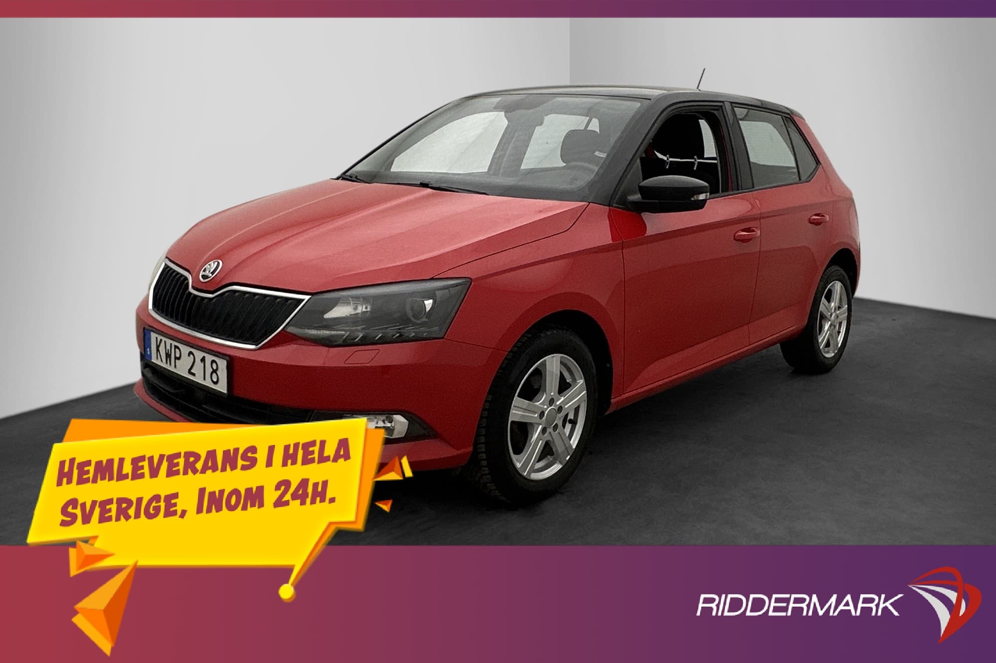 Skoda Fabia 1.2 TSI 90hk Style Värmare CarPlay P-Sensorer