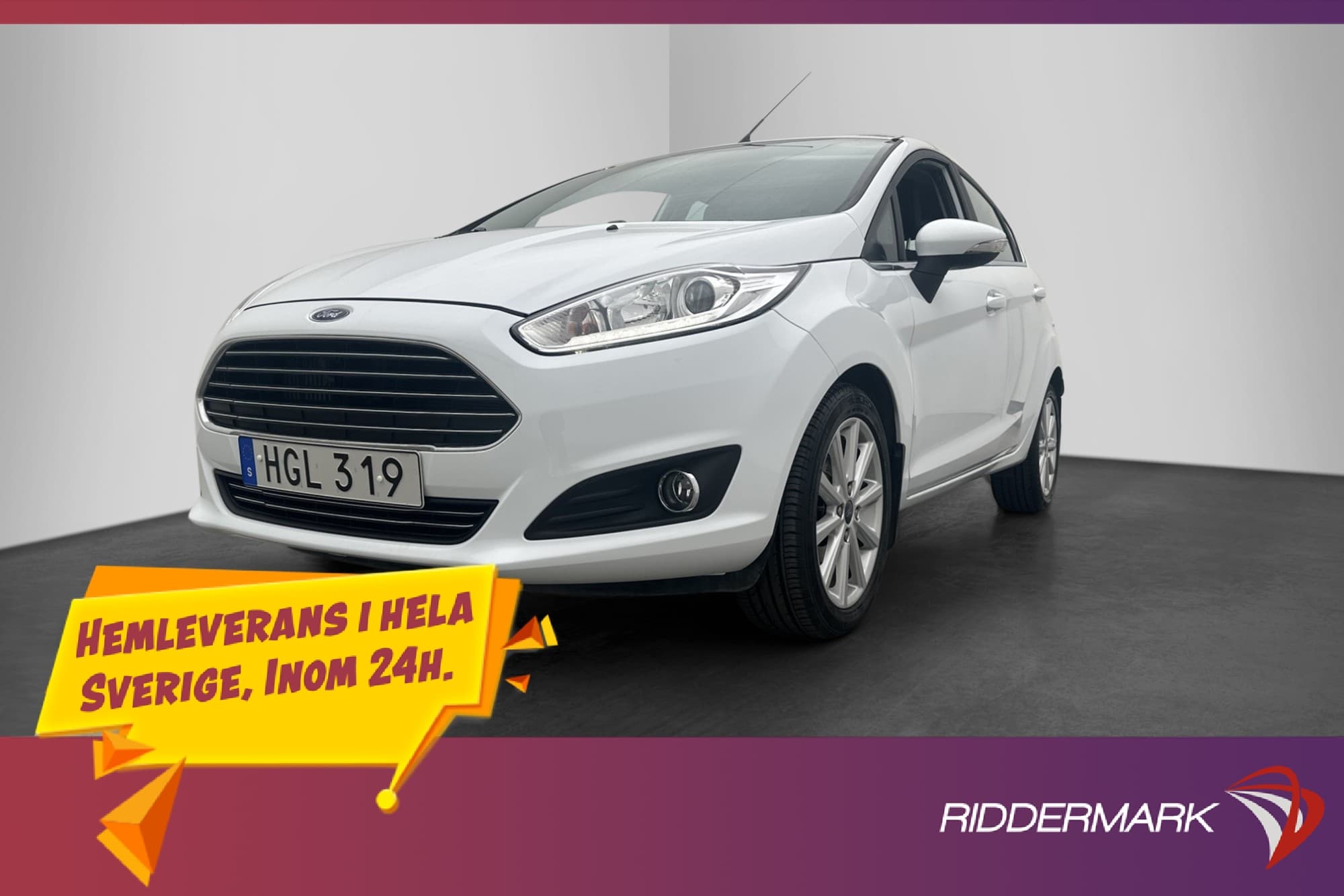 Ford Fiesta 1.0 Titanium M&K-Värmare Ny-Kamrem En-Brukare