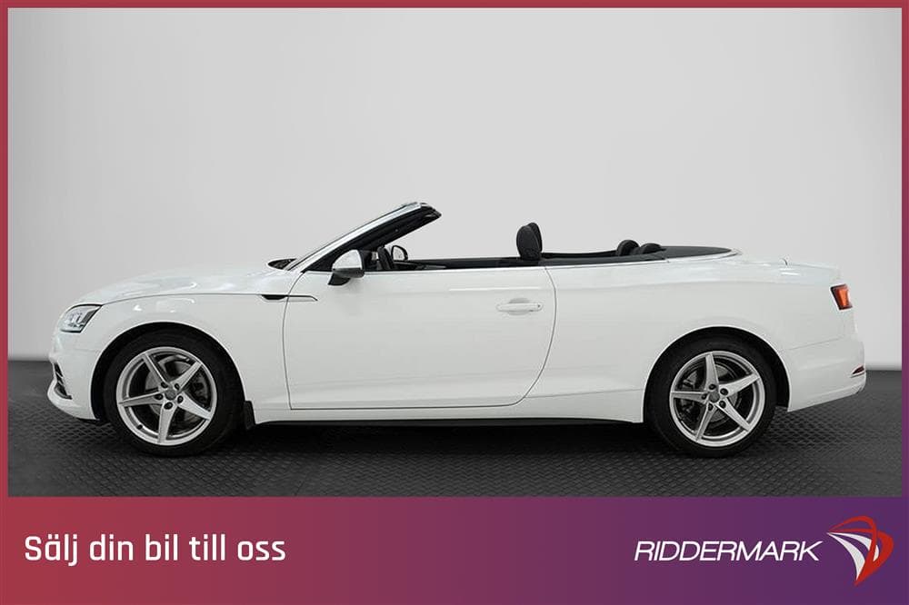 Audi A5 Cabriolet 190hk Skinn Matrix Keyless LÅGMIL Momsexteriör