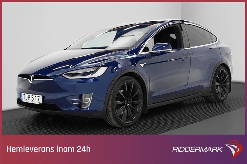 Tesla Model X 100D AWD 6 Sits Drag Uppgraderad AP Vinter pktexteriör
