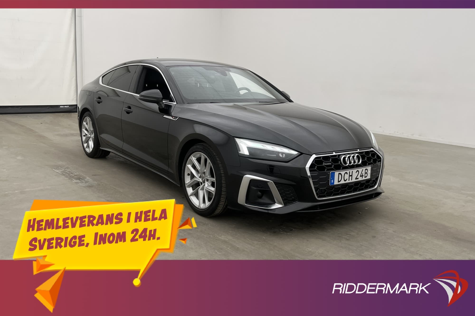Audi A5 45 TFSI Q  Full S Line Kamera Värm Sportratt Keyless