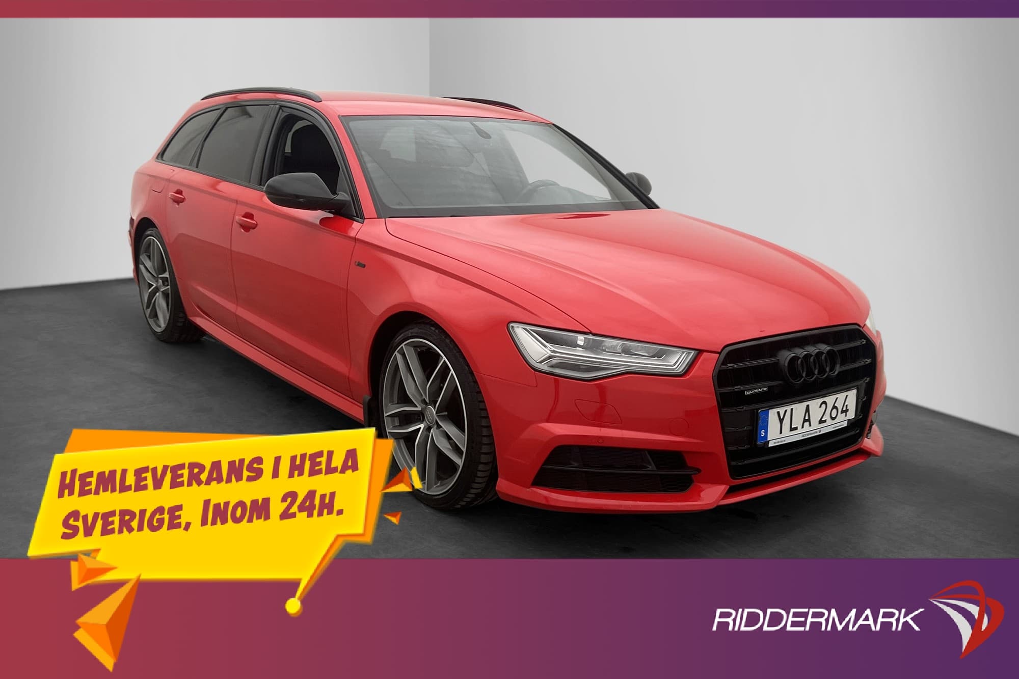 Audi A6 2.0 TDI Quattro S line Svart Optik Värmare Sportratt