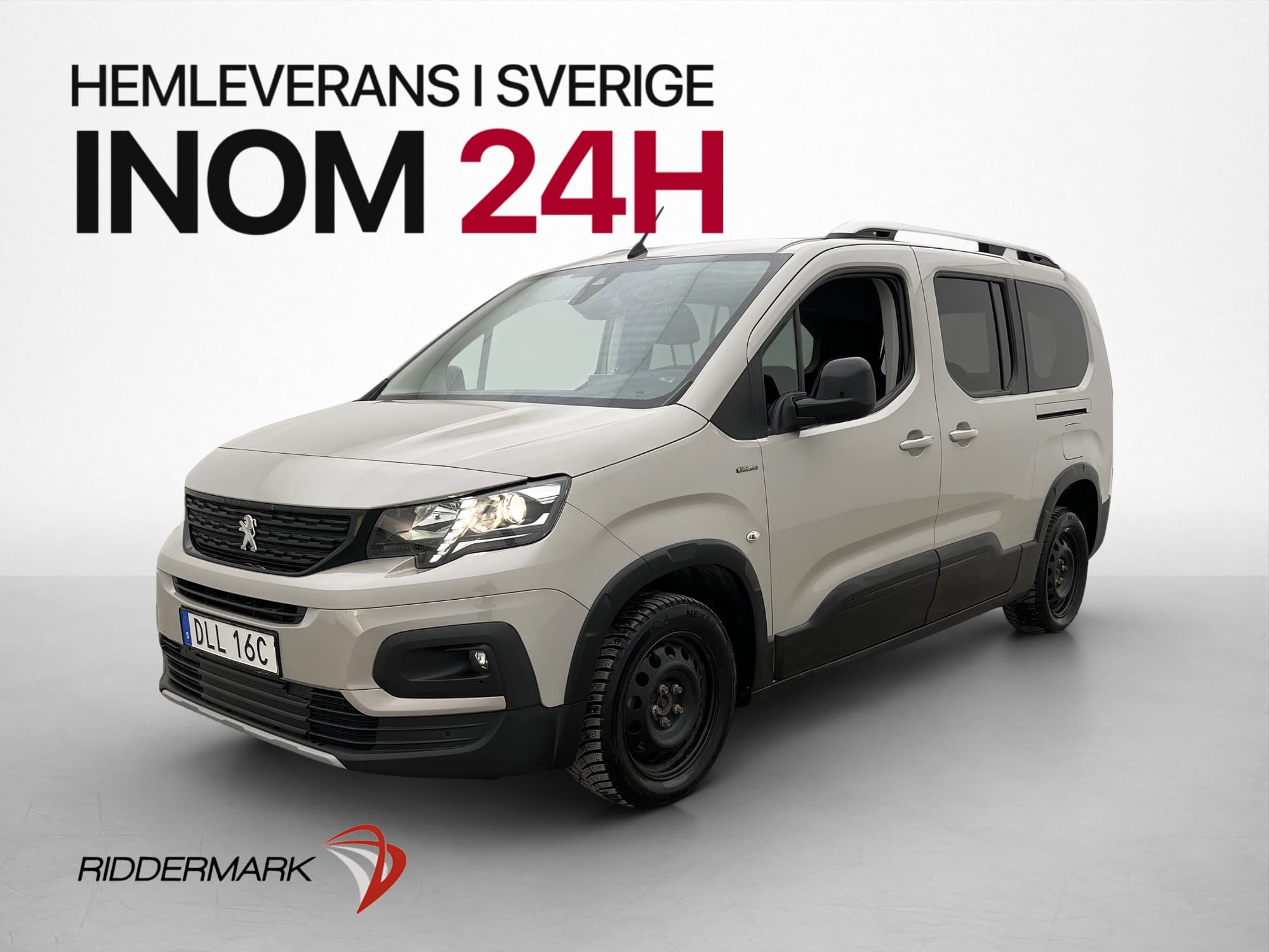 Peugeot Rifter Lång GT-Line 130hk Värm B-Kamera 7-Sits Moms