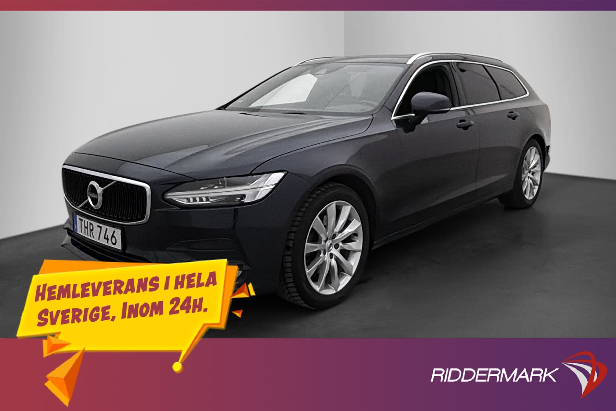 Volvo V90 D4 Momentum VOC Värmare Drag Pano Sensorer Navi