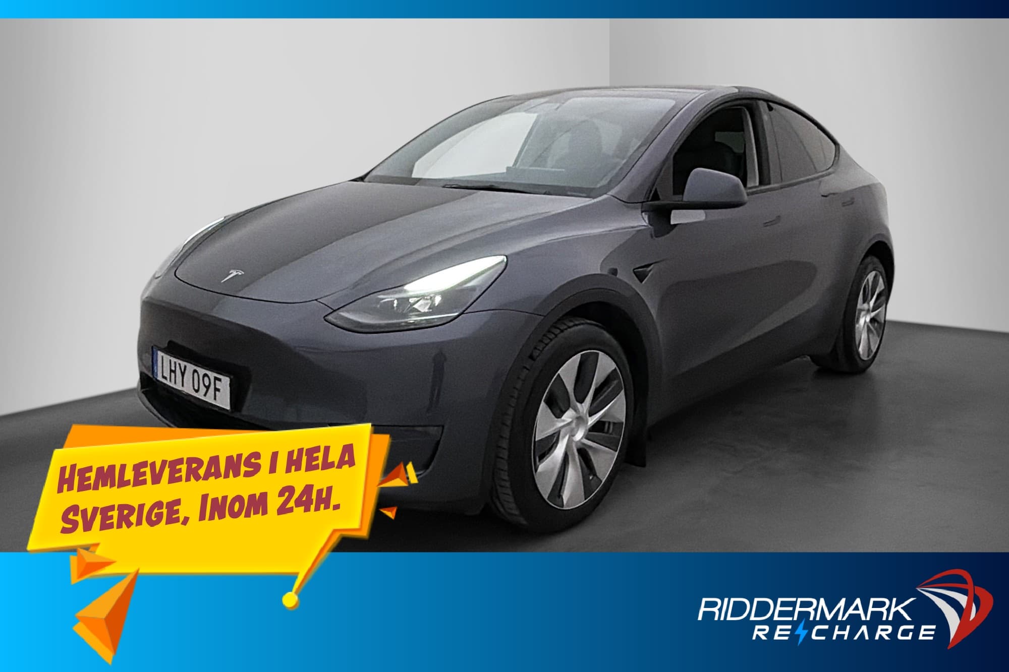 Tesla Model Y Long Range AWD Autopilot Dragkrok Svensksåld