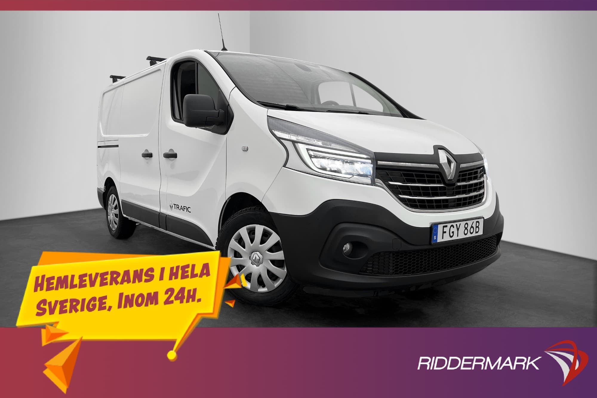 Renault trafic 145hk Värm Drag LED V-inredd B-Kamera 1-Ägare