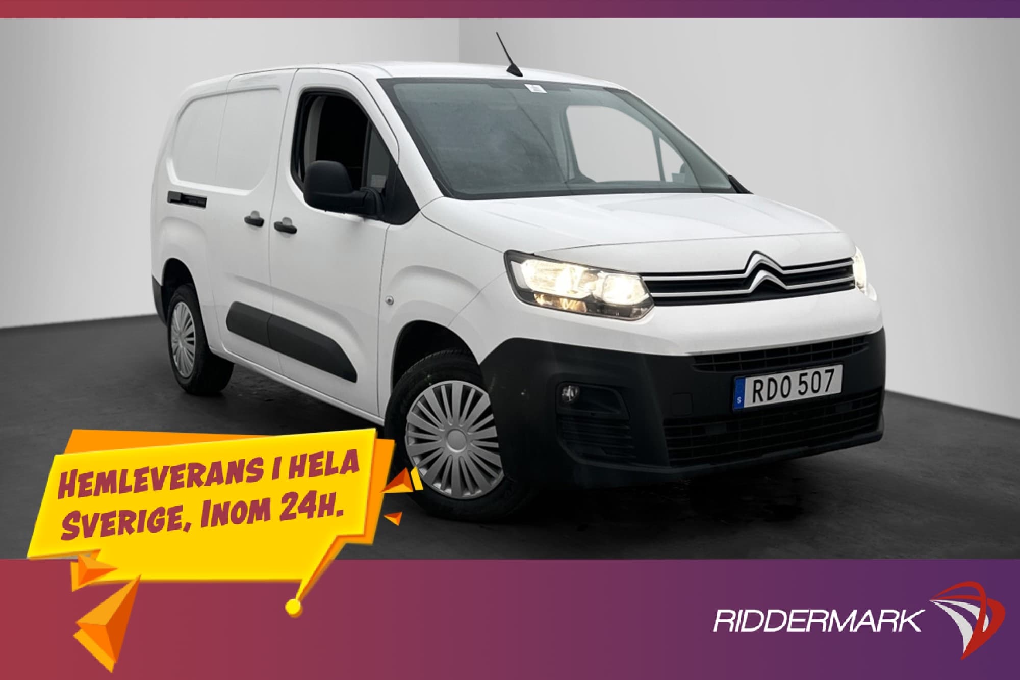 Citroën Berlingo L2 Dragkrok PDC 3-Sits Farthållare MOMS